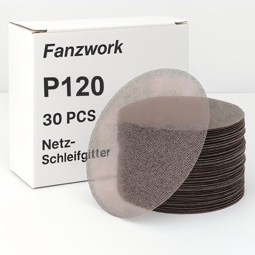 Fanzwork Schleifpapier Schleifgitter Set P120 27 Stk.