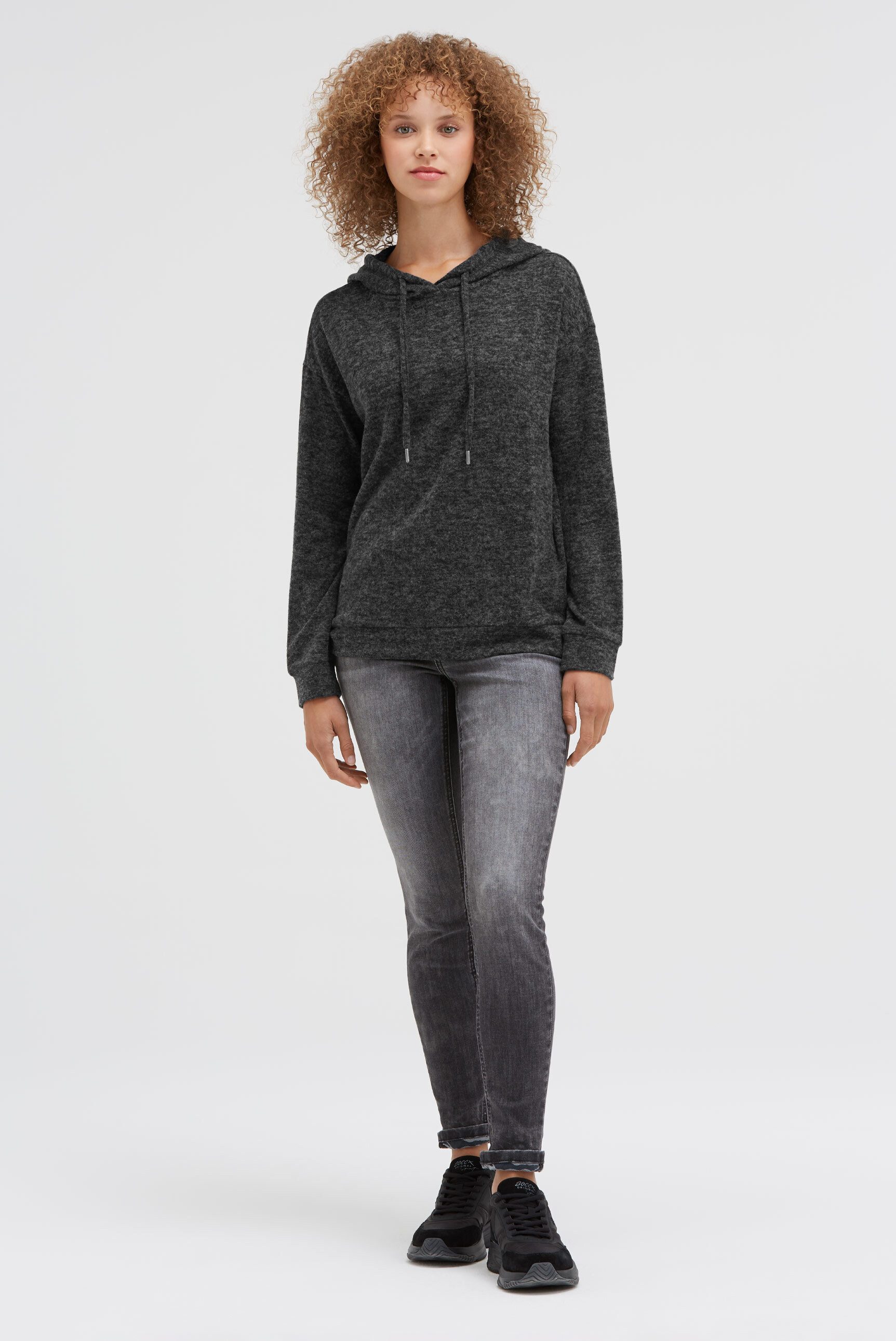 SOCCX Kapuzenpullover aus Flauschstrick