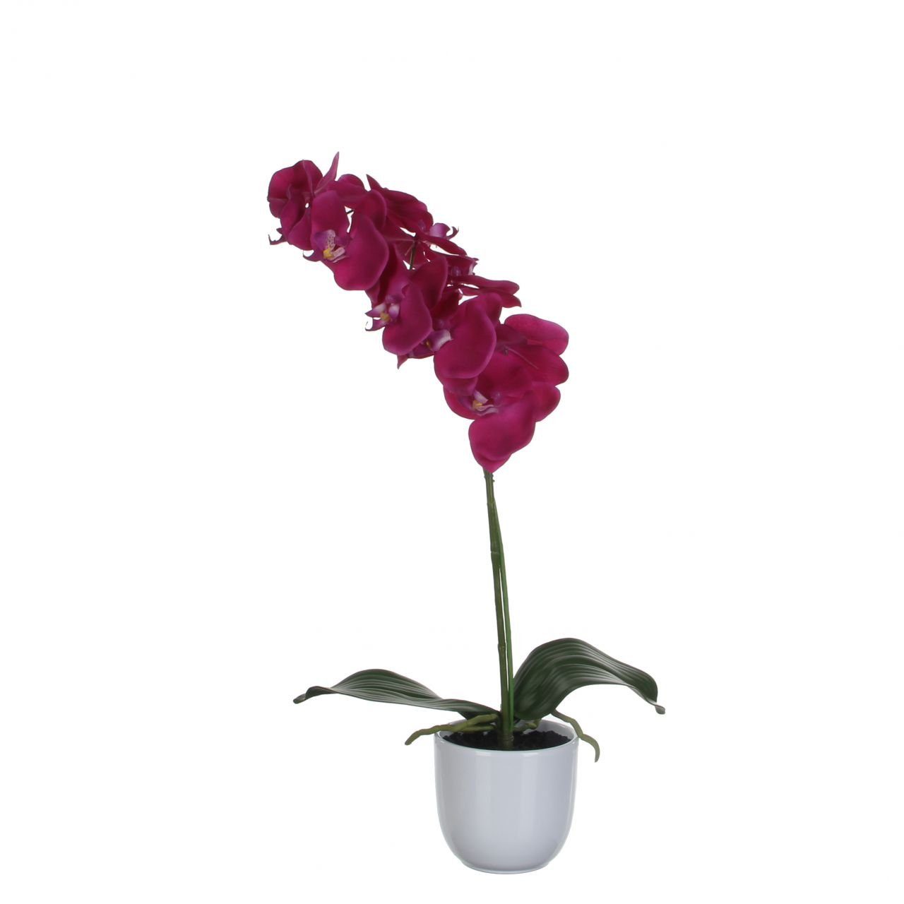 Kunstpflanze Mica Kunstpflanze Phalaenopsis im Topf violett, 60, Mica Decorations