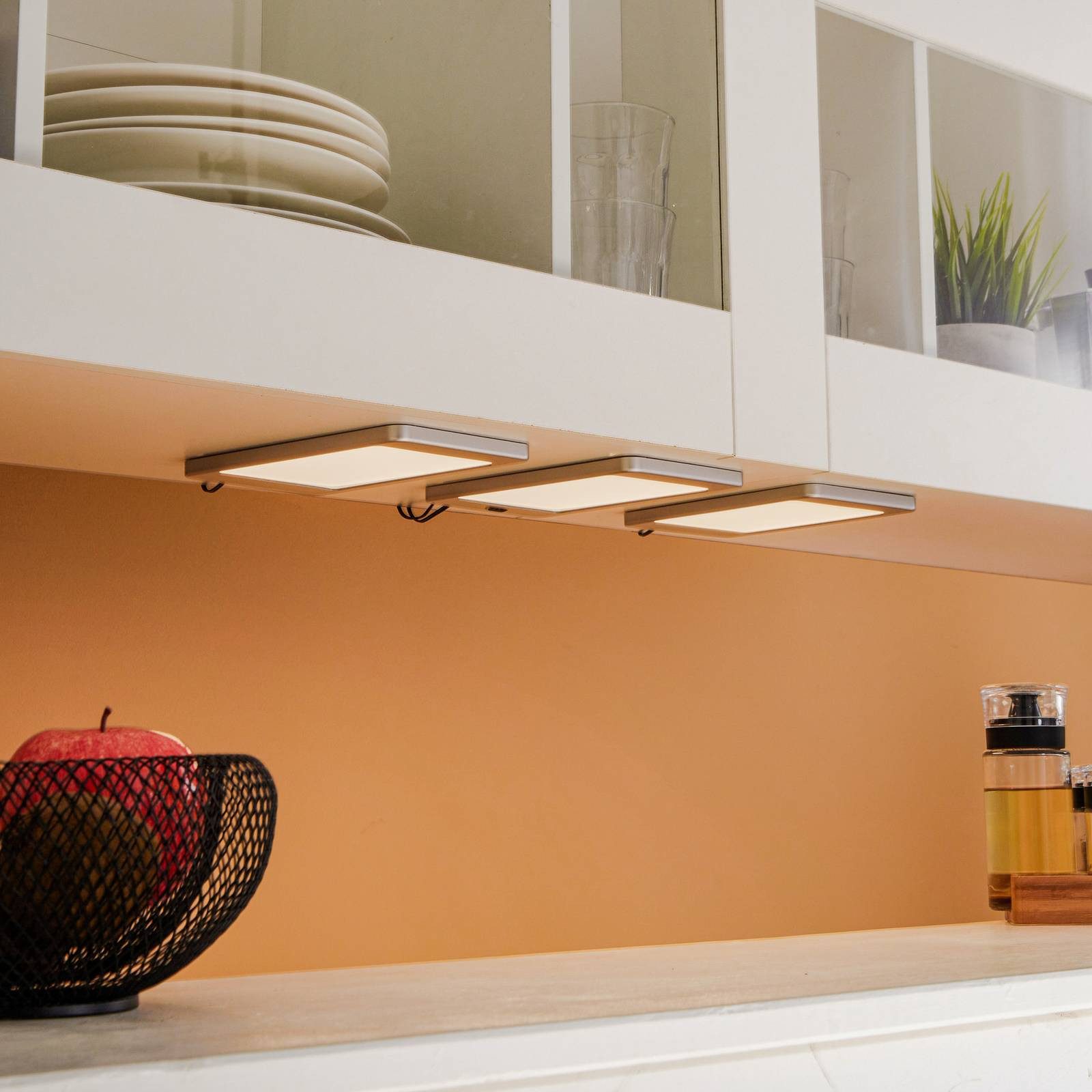 Lindby Unterschrankleuchte Svela, Enthalten, 3 x 5,5 W LED, warmweiß