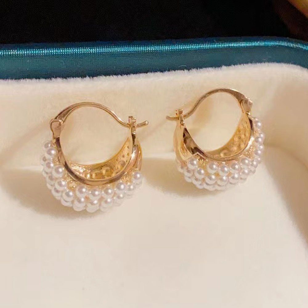 AUzzO~ Paar Ohrhänger Ohrringe Brautpaar Koralle Ohrringe für Vintage Damen Braut Paar