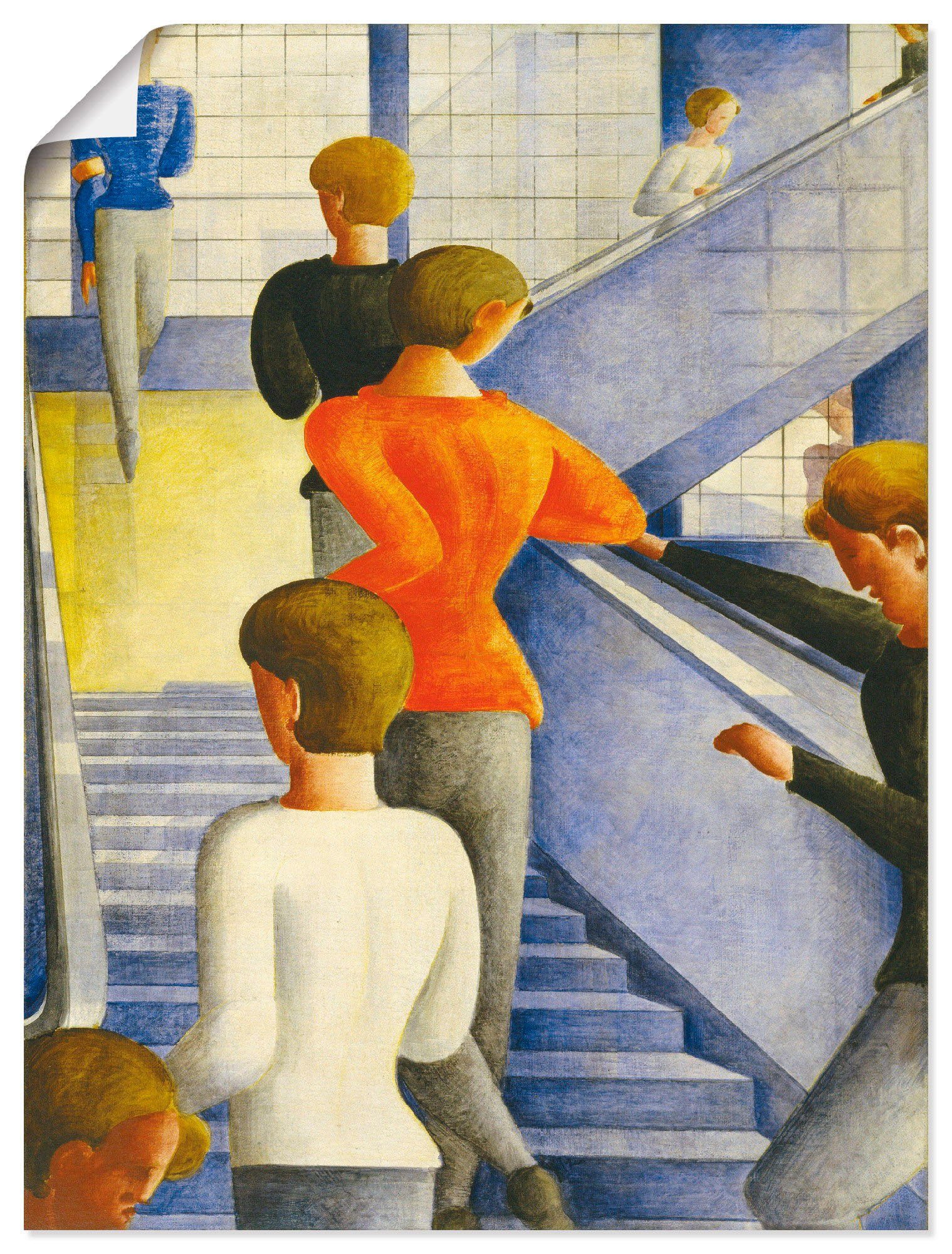 Artland Wandbild Bauhaustreppe. 1932, Gruppen & Familien (1 St), als Alubild, Leinwandbild, Wandaufkleber oder Poster in versch. Größen