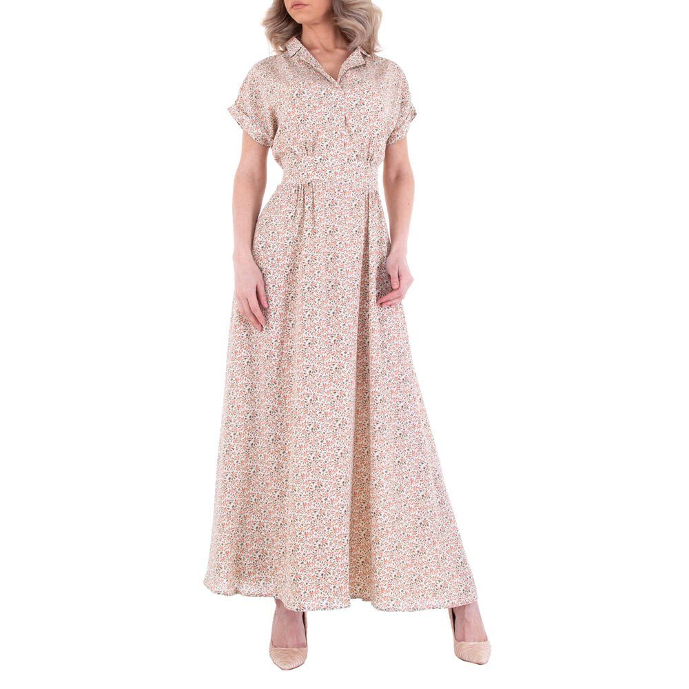 Ital-Design Sommerkleid Damen Freizeit Geblümt Sommerkleid in Mehrfarbig