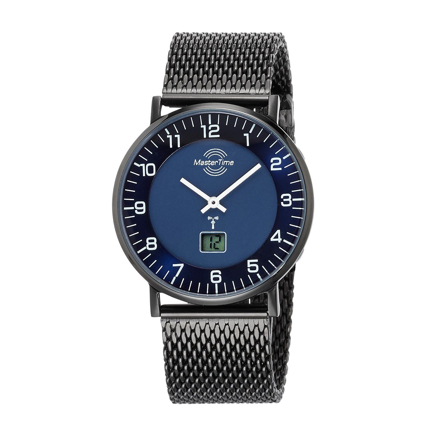 MASTER TIME Quarzuhr MasterTime Herren-Funkuhr Advanced, schwarz/ blau - MT günstig online kaufen