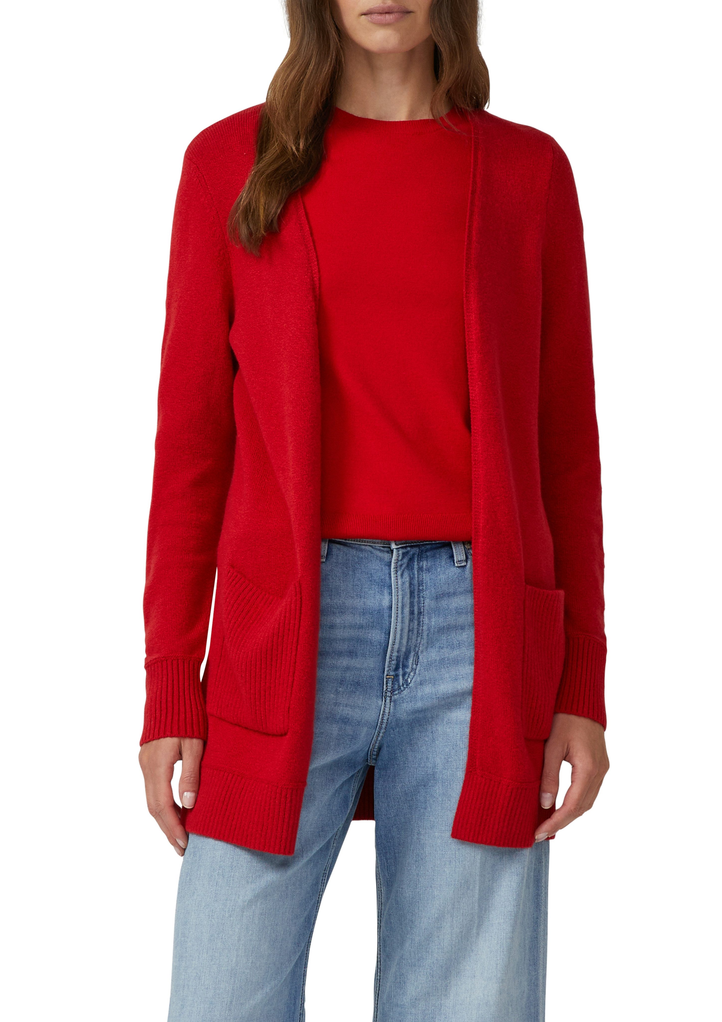 s.Oliver Strickjacke mit Rippbündchen