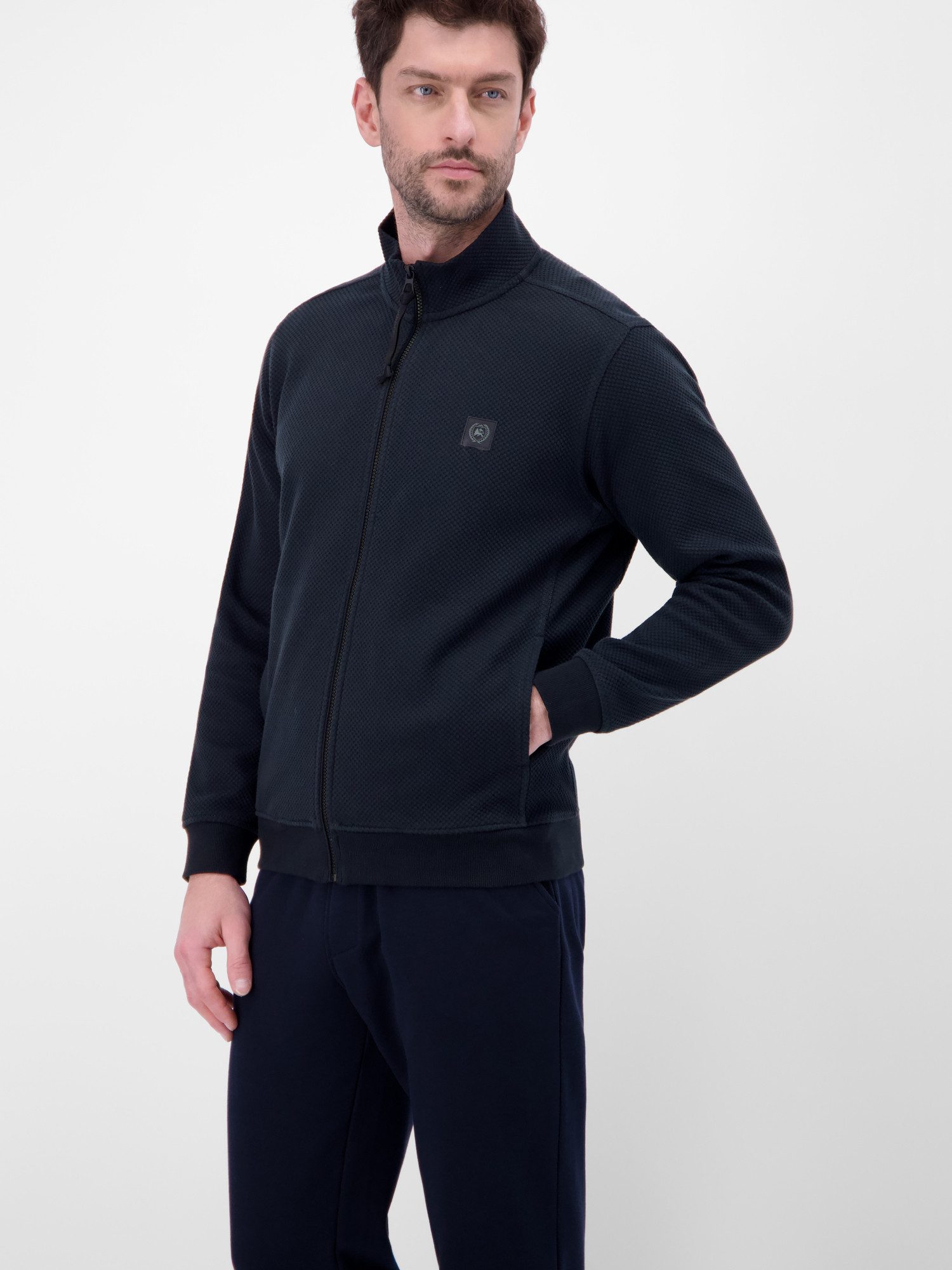 LERROS Sweatjacke Sweatjacke aus flexiblem Baumwollmischgewebe – Bild 5 von 5