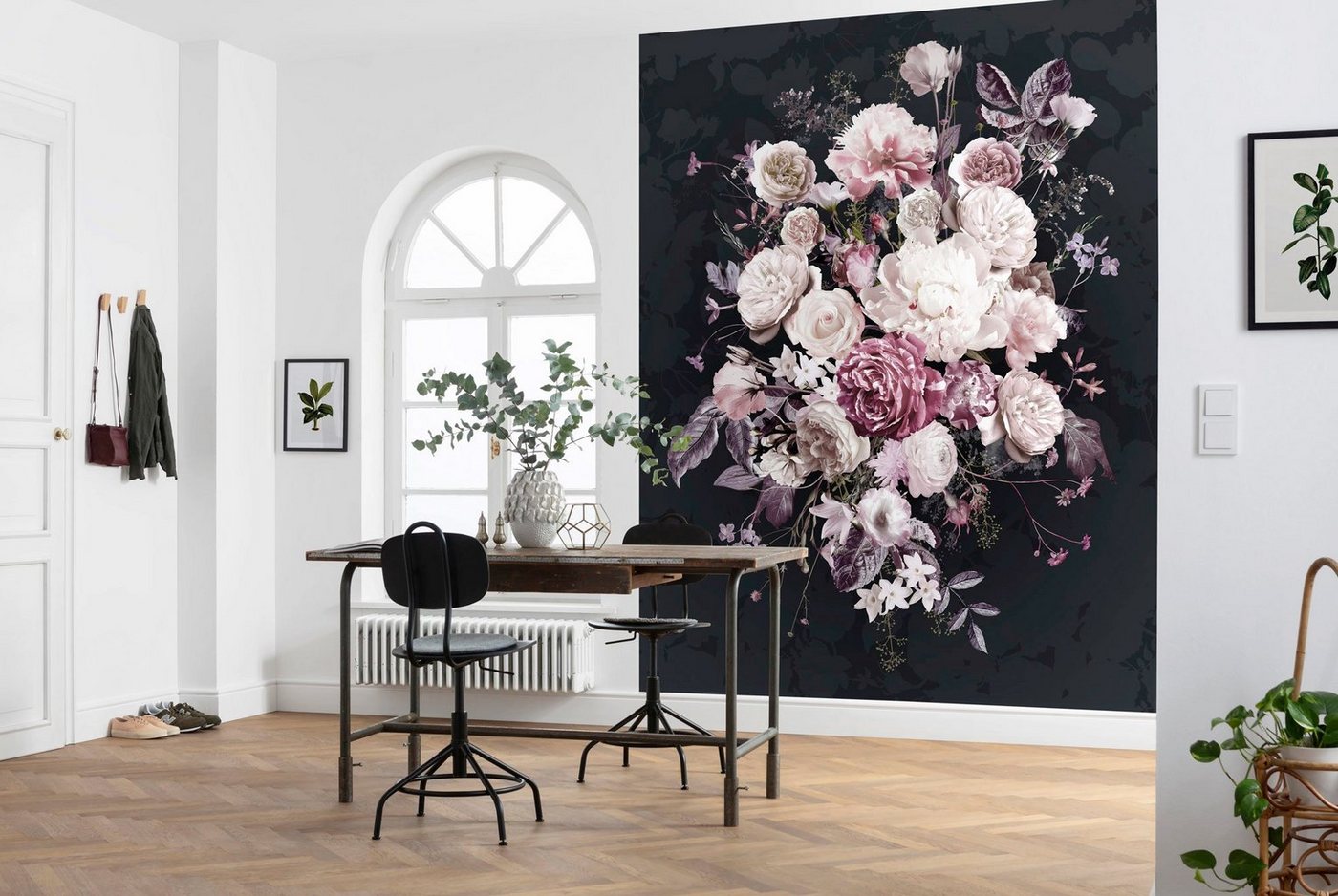 Komar Fototapete »Bouquet Noir«, glatt, bedruckt, floral-HomeTrends