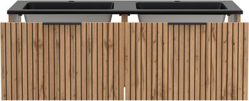 HELD MÖBEL Waschtisch HELD Möbel Carlton,120 cm, wahlweise Auflage- oder Aufsatzbecken, wahlweise mit Auflage- oder Aufsatzbecken in zwei verschiedenen Farben