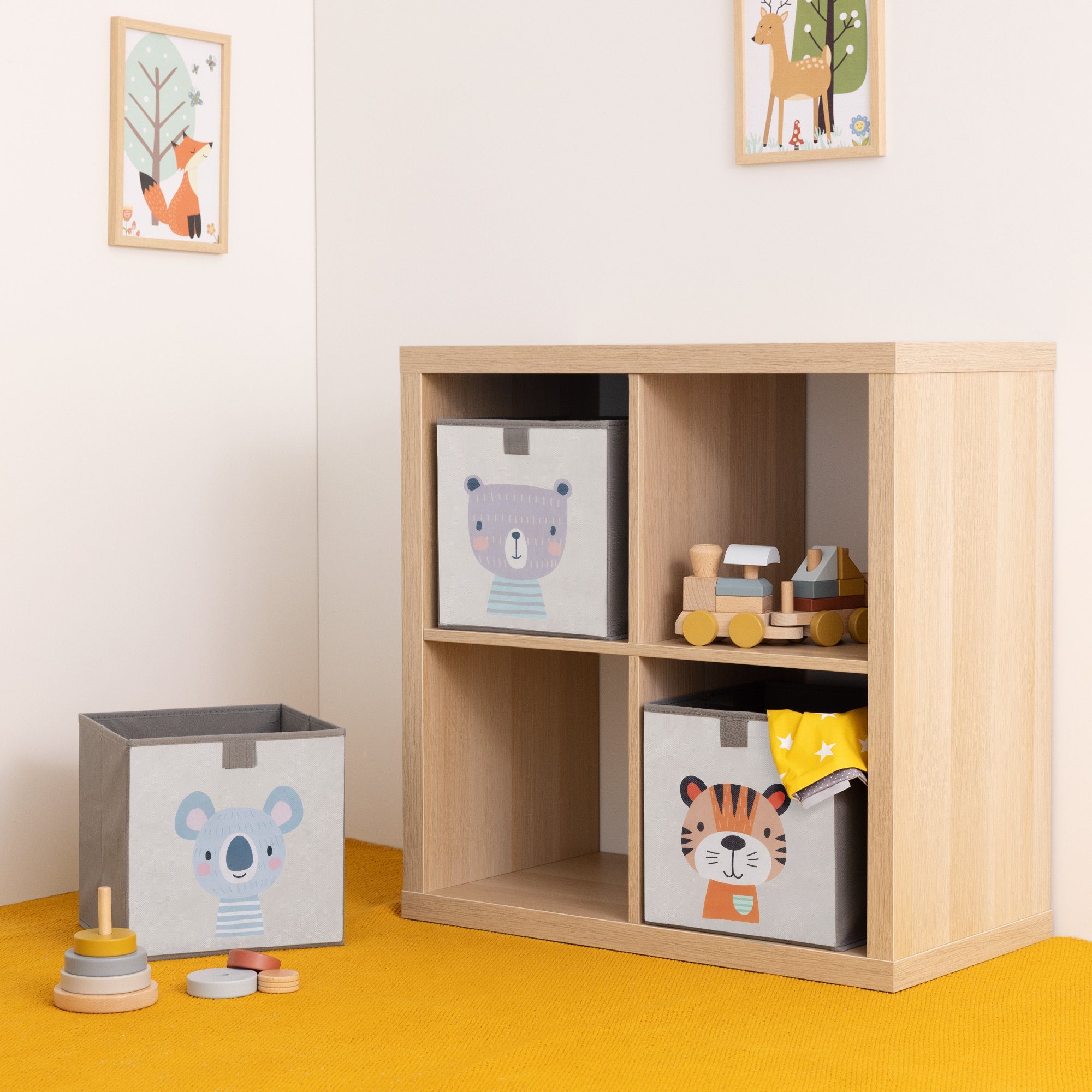 Navaris Auflagenbox Kinder Aufbewahrungsbox 3er Set günstig online kaufen