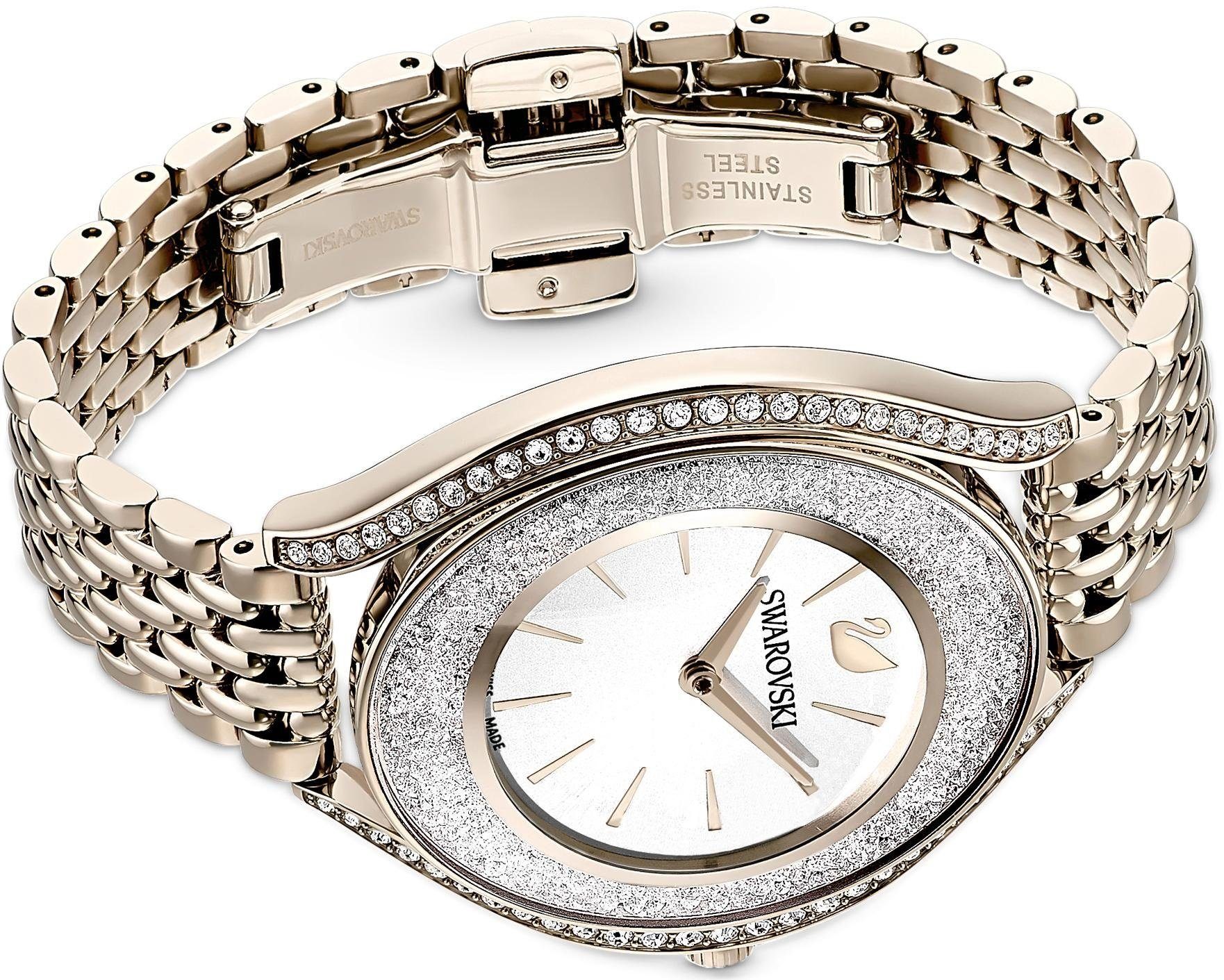 Swarovski Quarzuhr CRYSTALLINE AURA 5519456, Armbanduhr, Damenuhr, Swarovski-Kristalle, Swiss Made