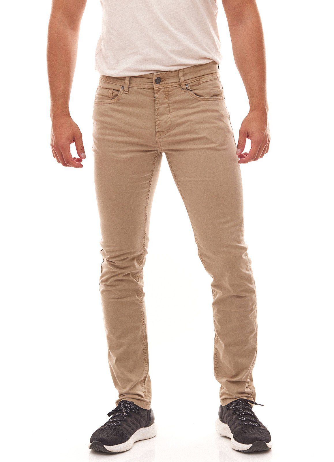 ONLY & SONS Stoffhose ONLY & SONS Herren 5-Pocket-Jeans Denim-Hose Loom  Slim Colored Freizeit-Hose Beige