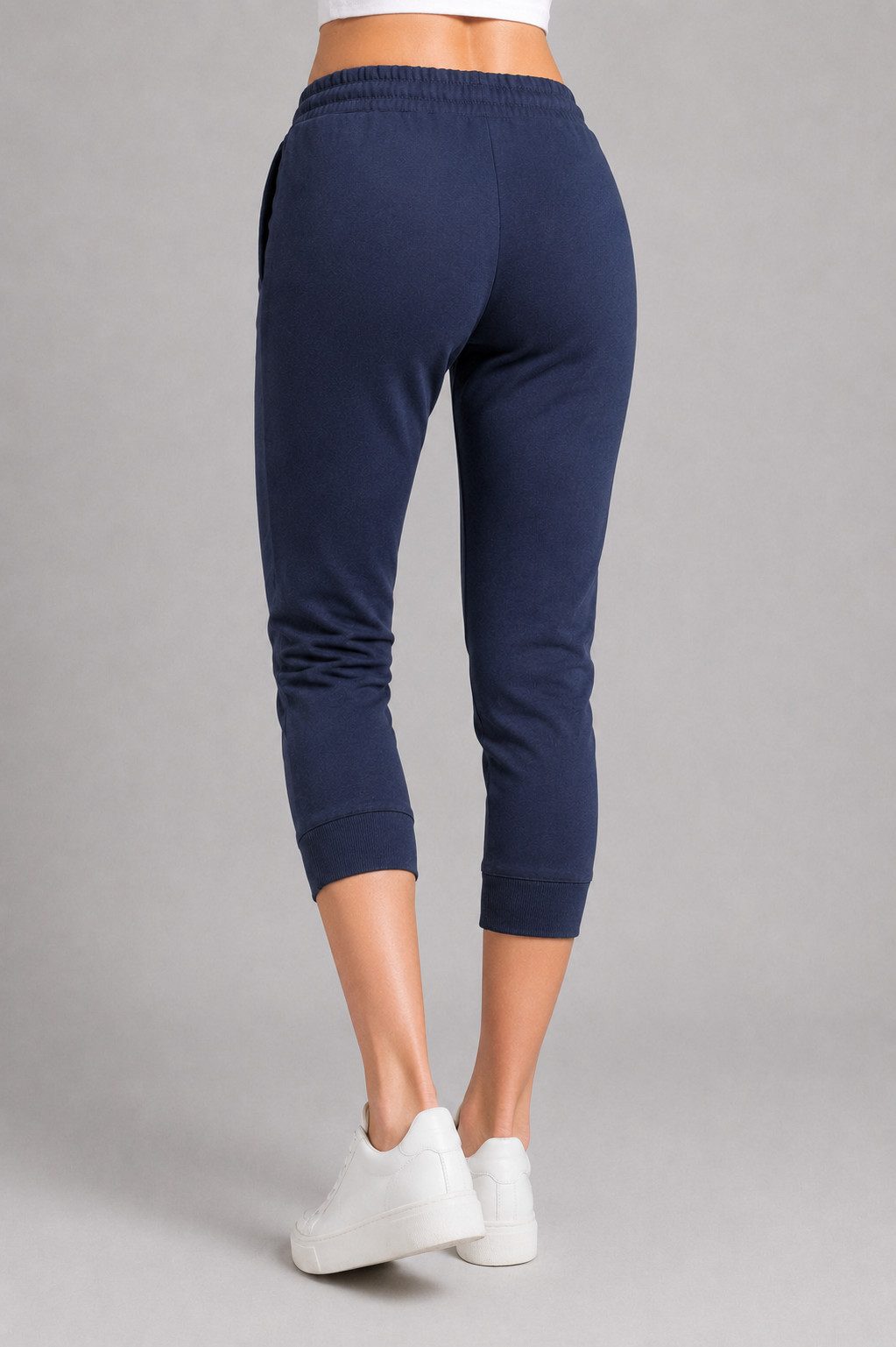 ROSS CAMP 3/4-Hose Damen - Jogginghose mit Kordelzug, Sporthose, Caprihose mit Elastikbund, bequem, Baumwollmix, atmungsaktiv