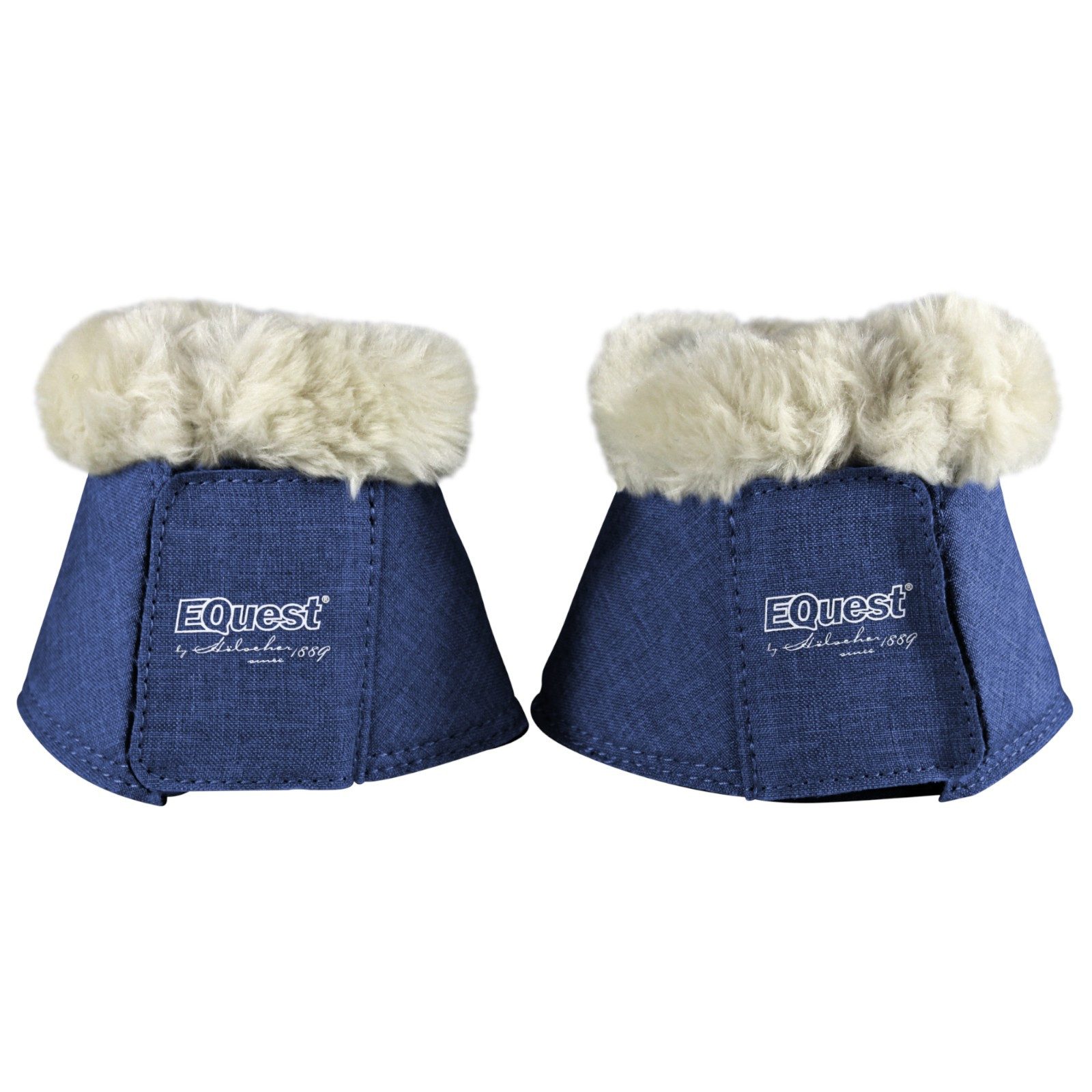 EQuest Сапоги-клеш Hufglocke Melange speziell für Shettys, 2er Set - Navy