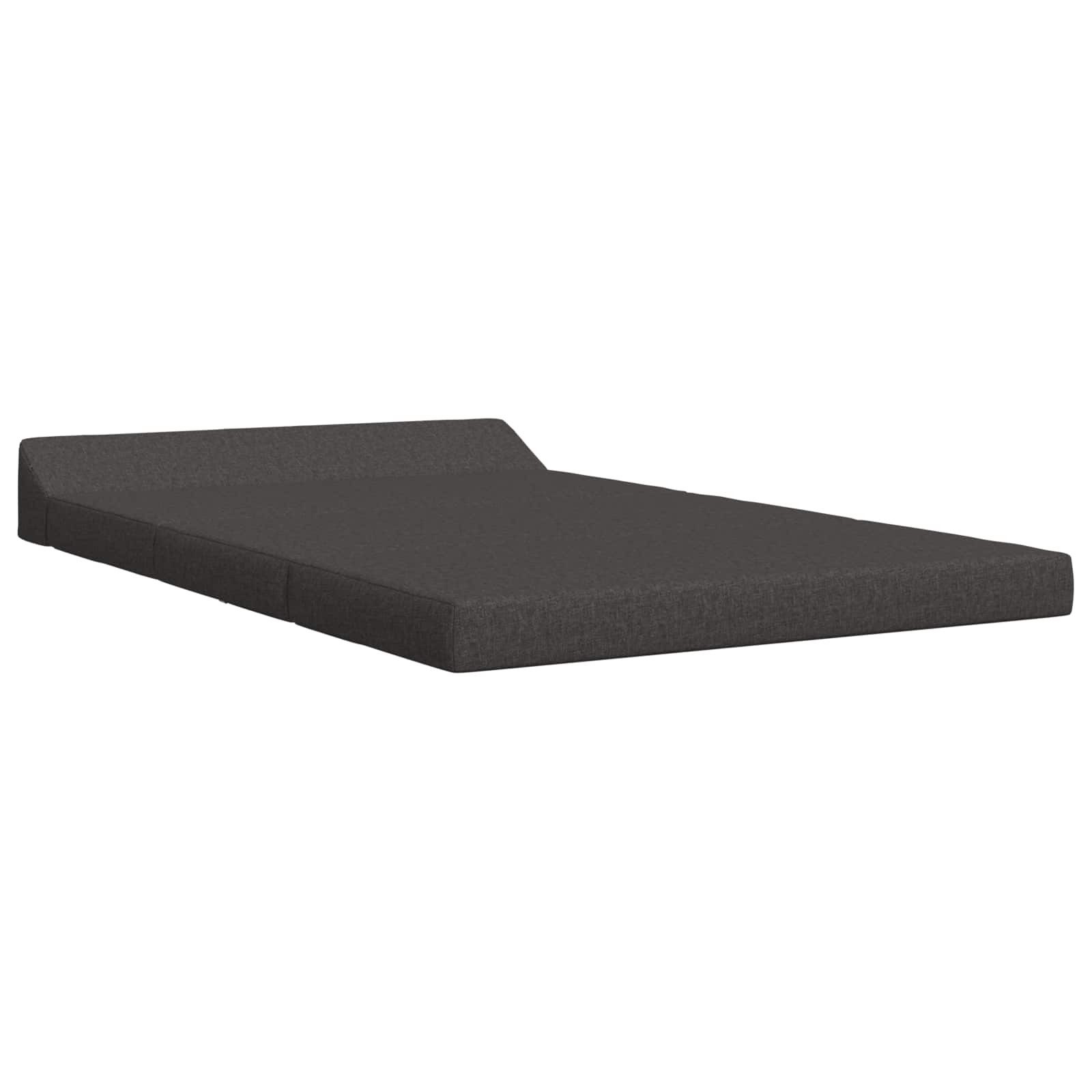 vidaXL Bett Klappsofa Bett Dunkelgrau 120 x 60 x 49 cm Stoff (1-tlg)