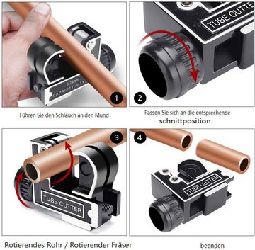 Gochange Rohrschneider, 3mm-28mm 1/8"-1-1/8" Spezialwerkzeug zum Schneiden von Kupferrohren