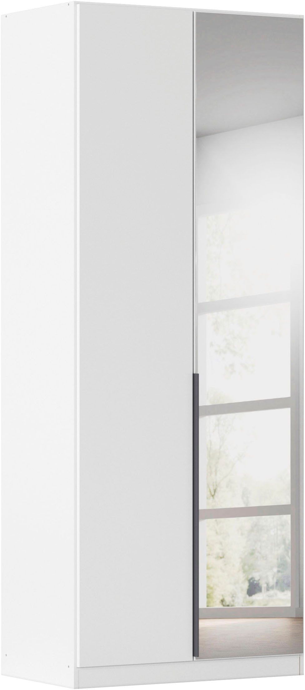 OTTO home Drehtürenschrank Kleiderschrank Schrank Garderobe AGORDO mit Dekor- oder Hochglanzfront (in zwei Griff-Farben, Breiten 91-405 cm) durchdachte Innenausstattung, in 8 Breiten und 2 Höhen MADE IN GERMANY