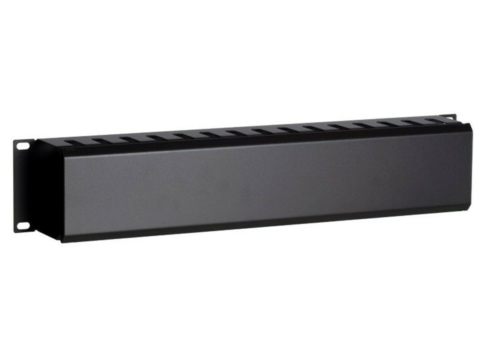 Serverschrank 19 Zoll Kabelführungsleiste mit Abdeckung - 2 HE