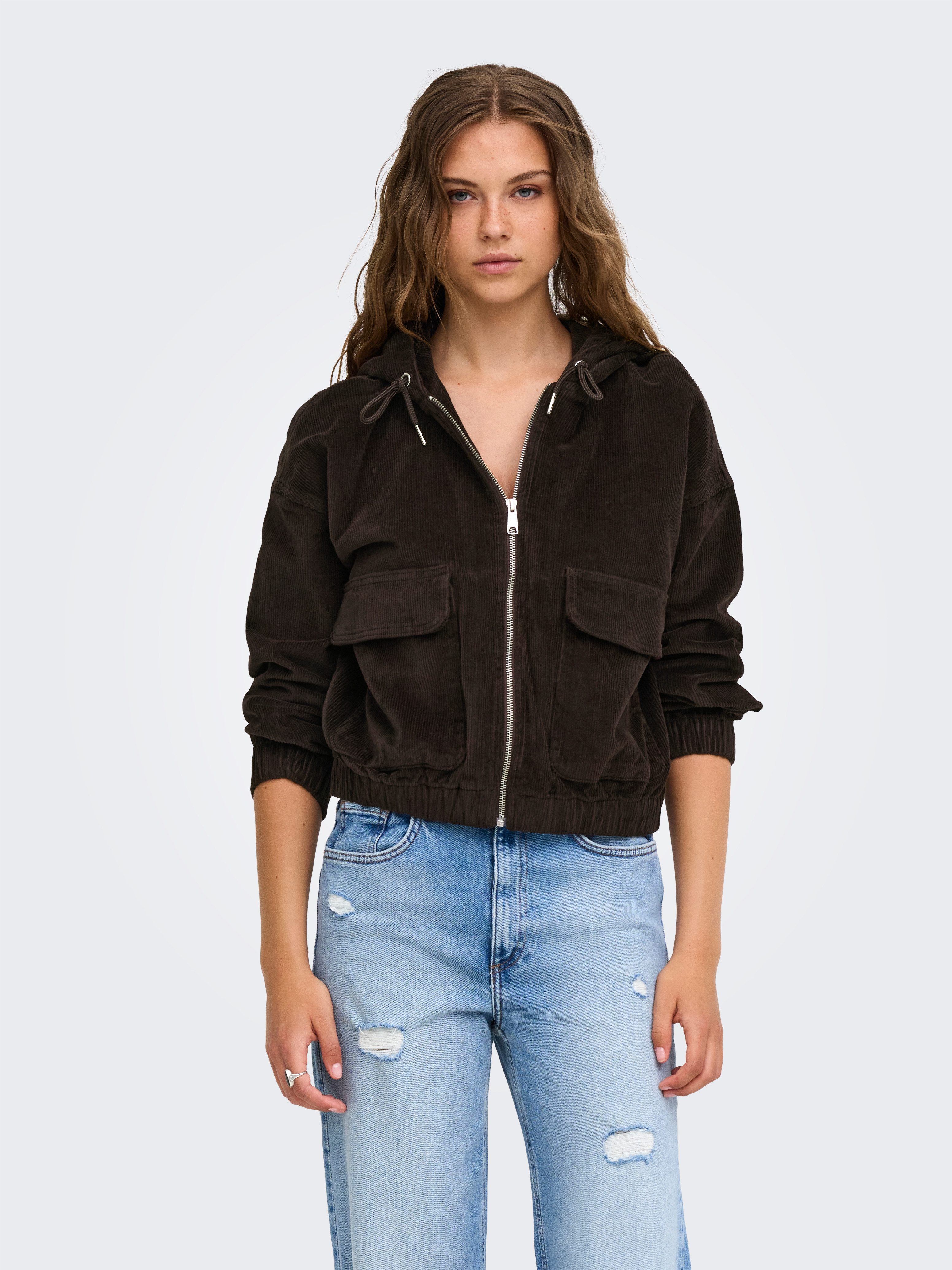 ONLY Cordjacke ONLKENZIE L/S CORD JACKET PNT NOOS Baumwollmischung
