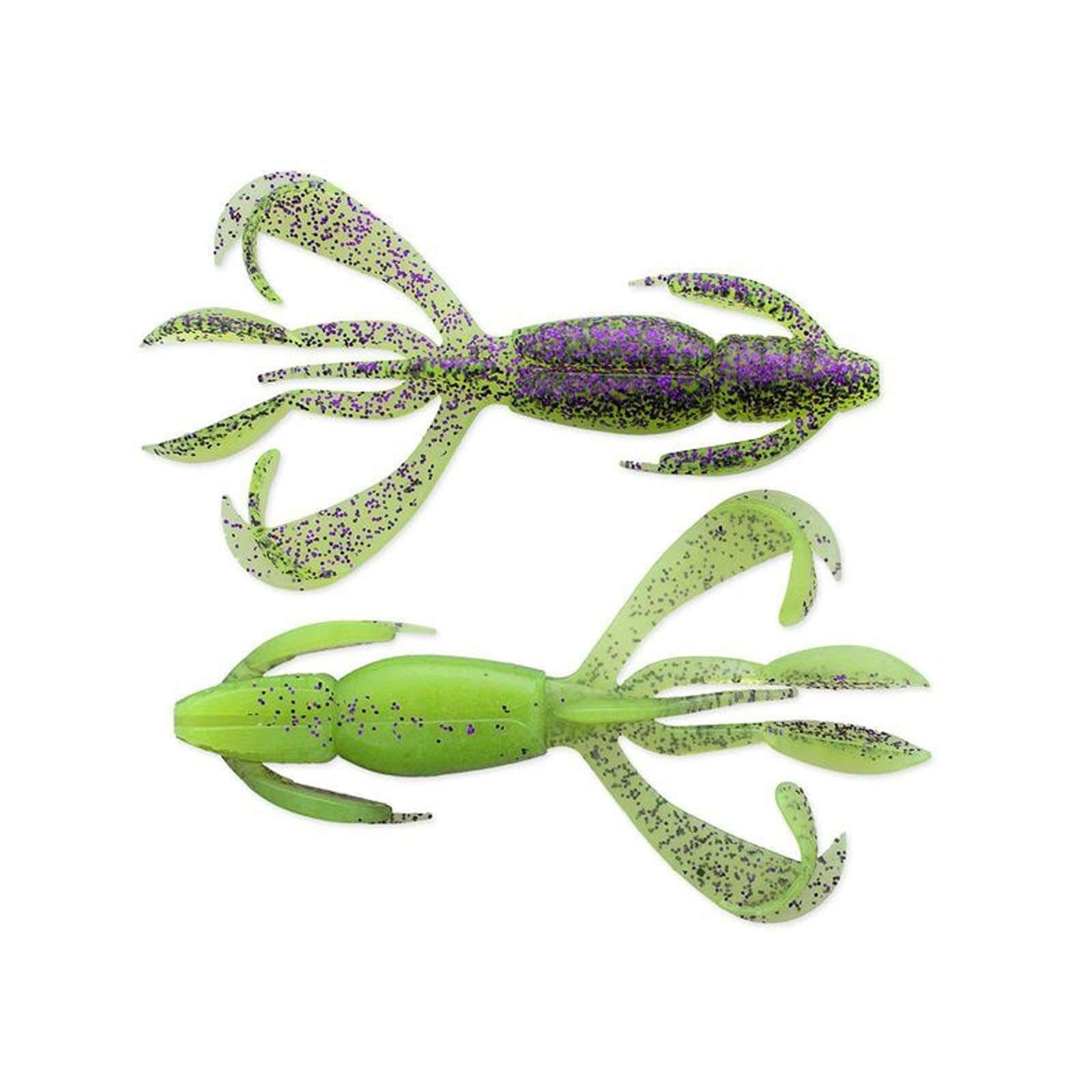 Gambler Lures Kunstköder, Keitech - BA Edition - Crazy Flapper 9,0cm Purple Chartreuse 7Stk.