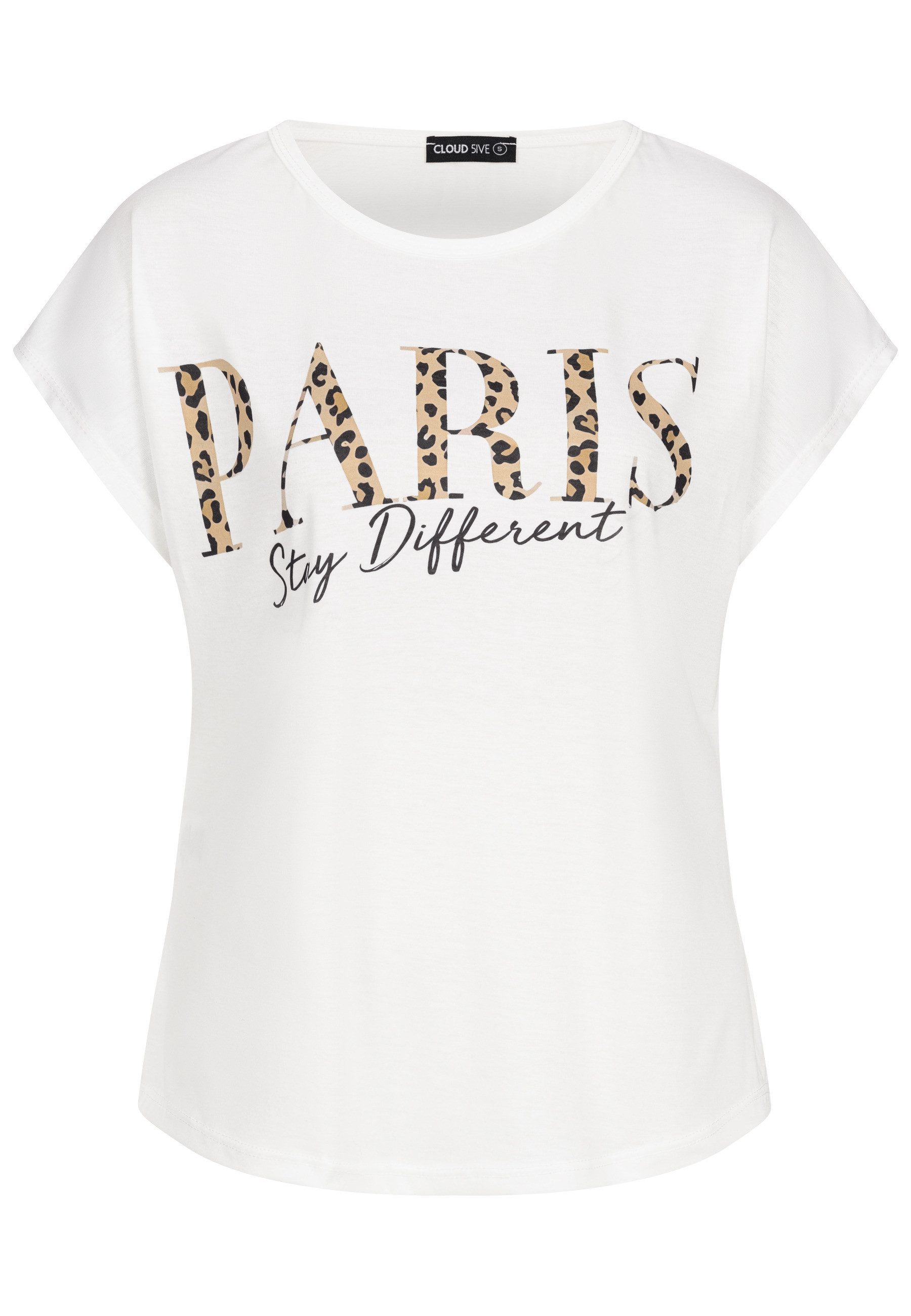 CLOUD 5IVE T-Shirt CLOUD 5IVE Cloud 5ive T-Shirt Paris Print (1-tlg) günstig online kaufen
