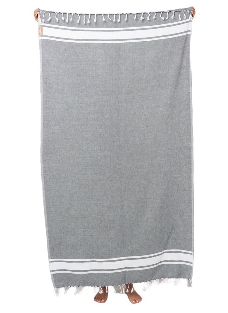 espadrij l´originale Strandtücher Strandtuch, Baumwolle, Noir