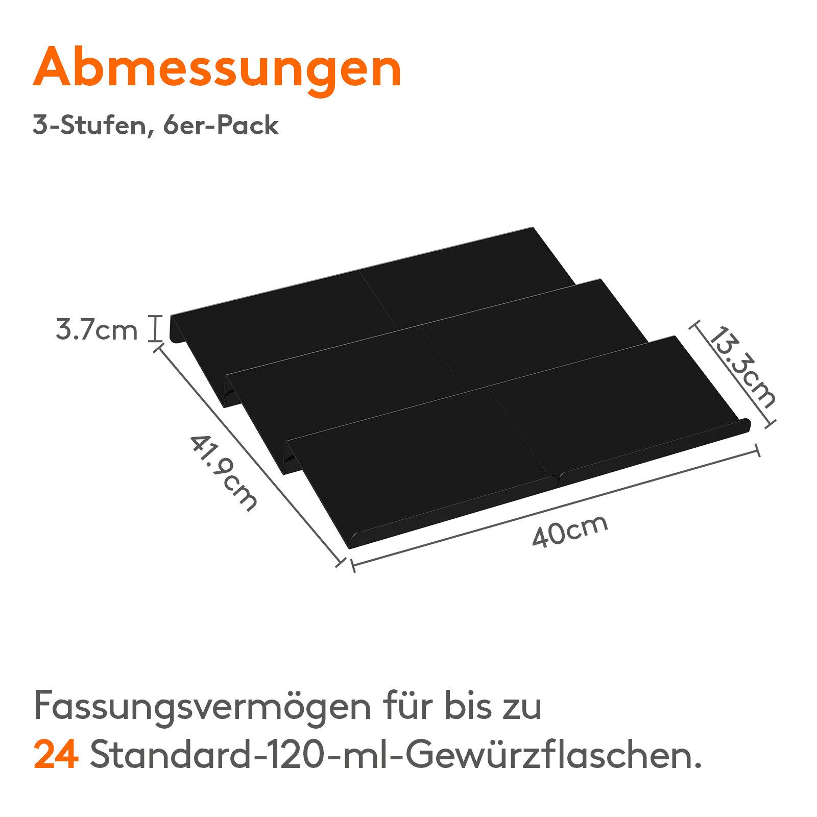 Lifewit Gewürzregal Gewürz Organizer Schublade, Abnehmbares Gewürzregal günstig online kaufen