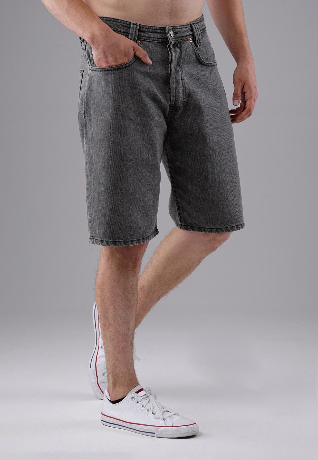 PICALDI Jeans Jeansshorts Zicco 471 Drift - Relaxed Fit Dusty Graphite (1-tlg) Signature-Denim