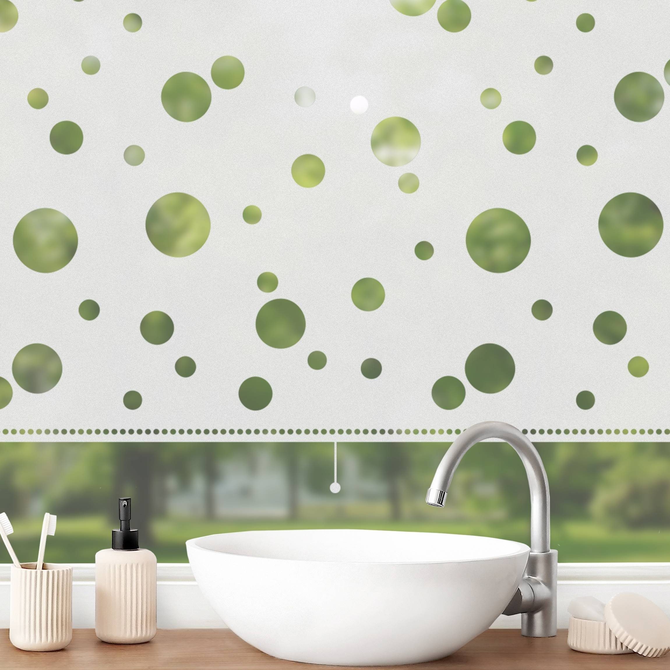 Bilderdepot24 Fensterfolie statisch haftend Motiv Fensterdeko Rollo Holes Muster, blickdicht, Innen Fenster Tür Balkontür Küche Badezimmer Wohnzimmer Schlafzimmer