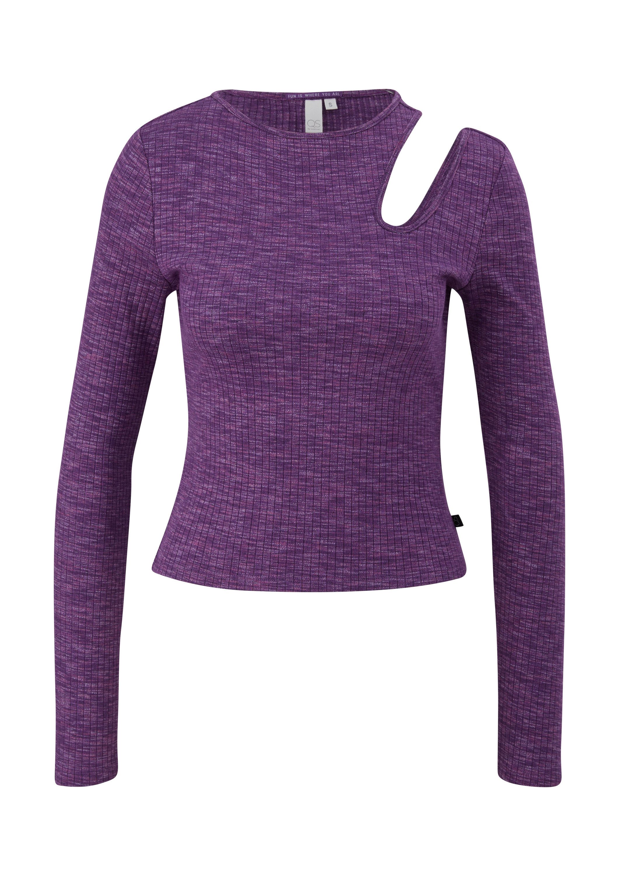 QS Langarmshirt T-Shirt Longsleeve aus Baumwollstretch günstig online kaufen