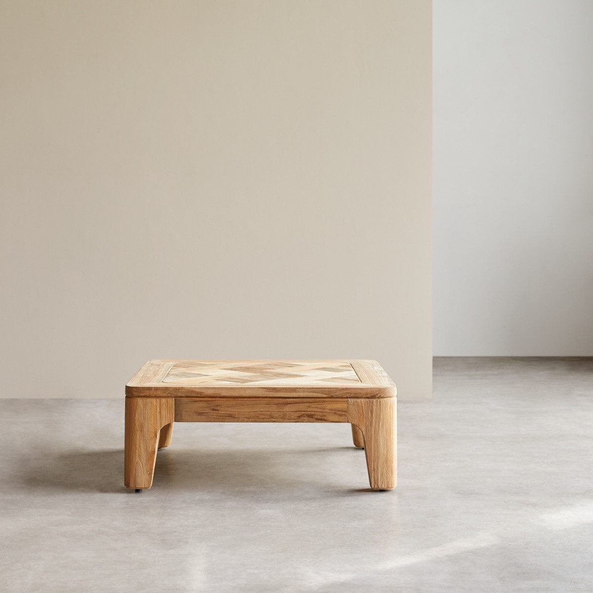 Tikamoon Couchtisch Couchtisch aus Teakholz 80 Ruth