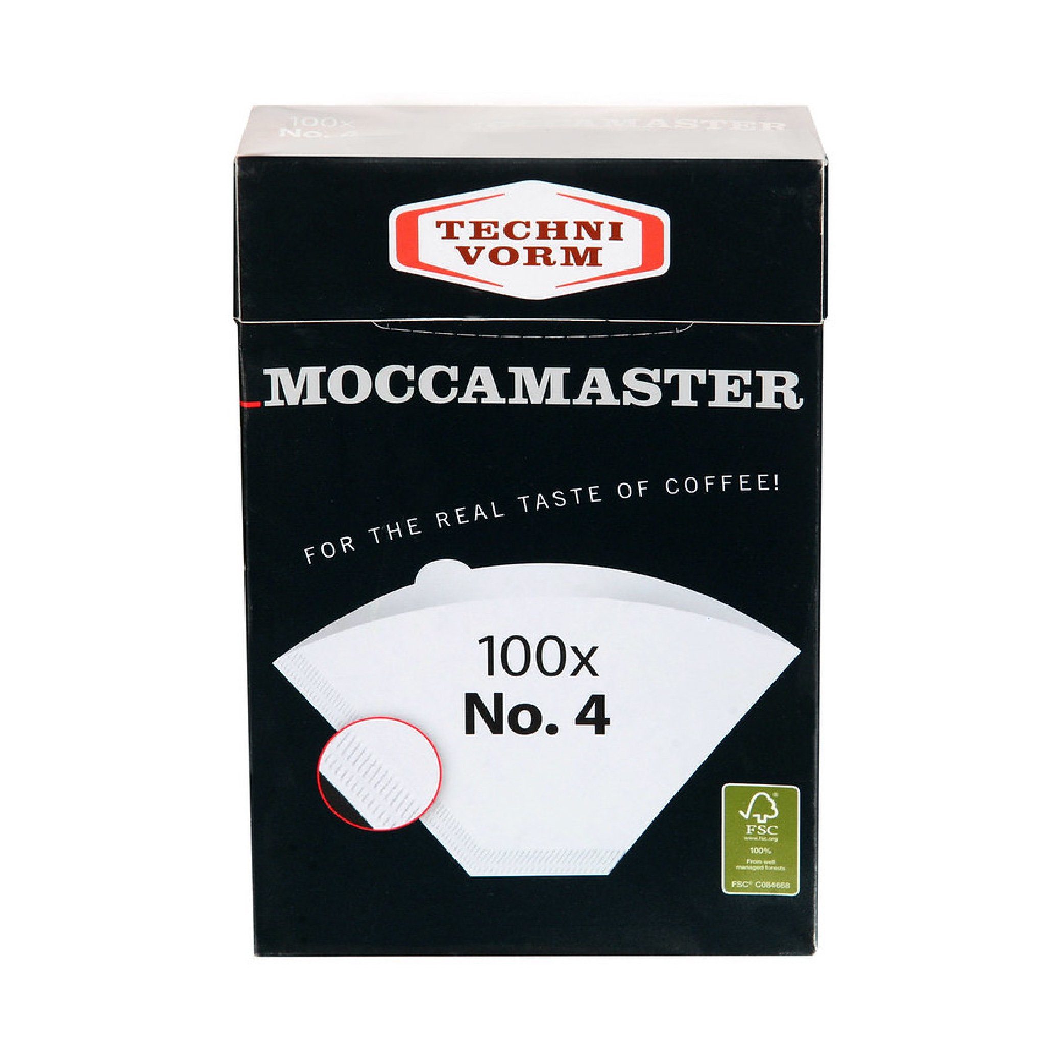 Moccamaster Ersatzfilter Kaffeefilter Gr. 4, 100 Stück