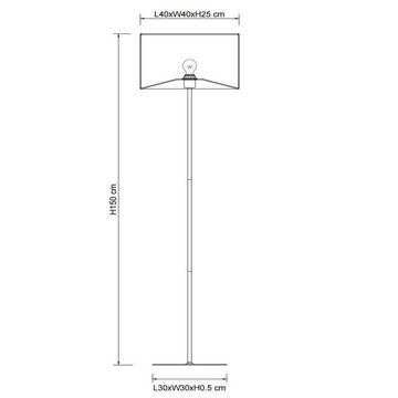 click-licht Stehlampe Stehleuchte Tanselle in Mehrfarbig und Messing E27, keine Angabe, Leuchtmittel enthalten: Nein, warmweiss, Stehlampe, Standlampe