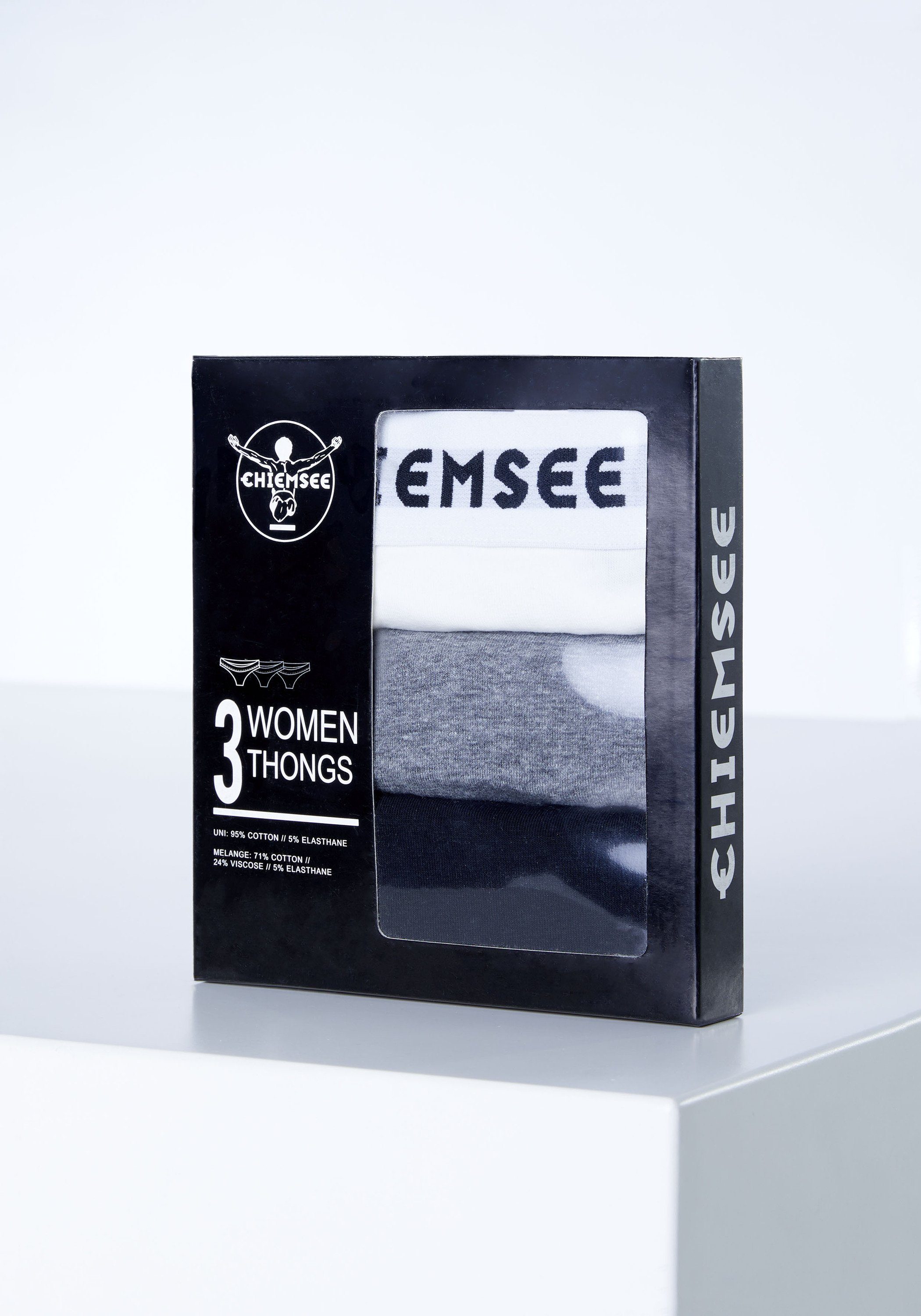 Chiemsee String String im Dreierpack mit Label-Bund 3 (3er-Pack, 3-St)