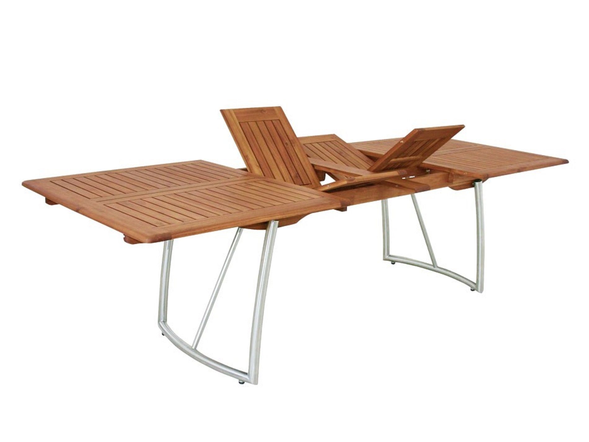 Gardissimo Gartentisch Saigon (Edelstahl Akazie Ausziehtisch, 1 Tisch), ausziehbar