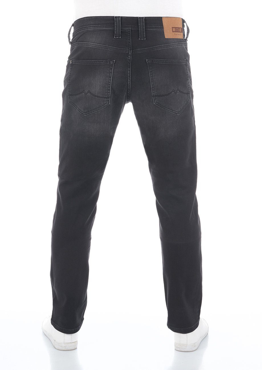 (881) Denim MUSTANG Fit Real Denim Black K Stretch X Slim Herren Tapered-fit-Jeans Jeanshose Tapered mit Hose Oregon