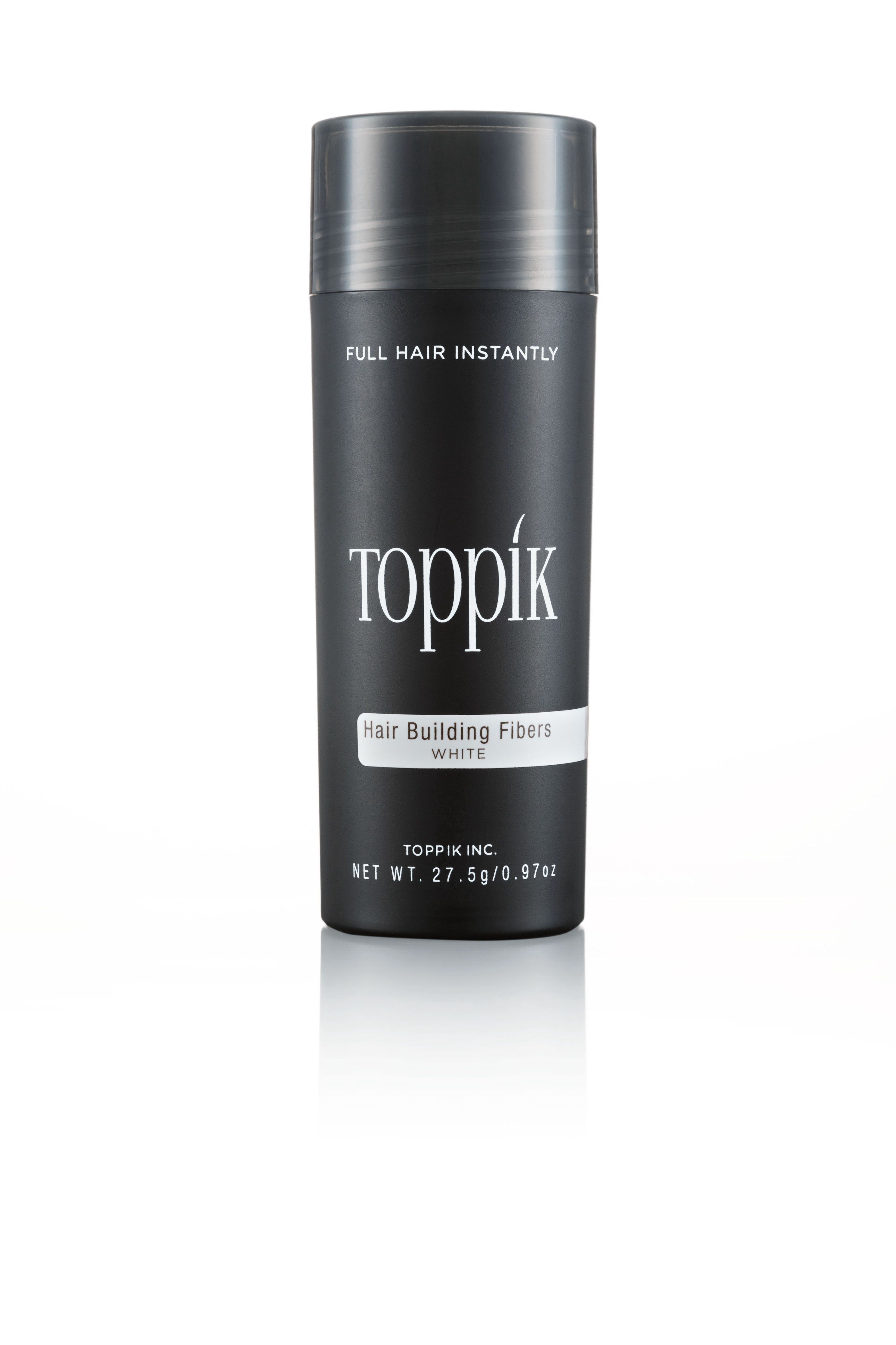 TOPPIK Haarstyling-Set TOPPIK 27,5 g. - Streuhaar, Schütthaar, Haarverdichtung, Haarfasern, Puder, Hair Fibers Weiß