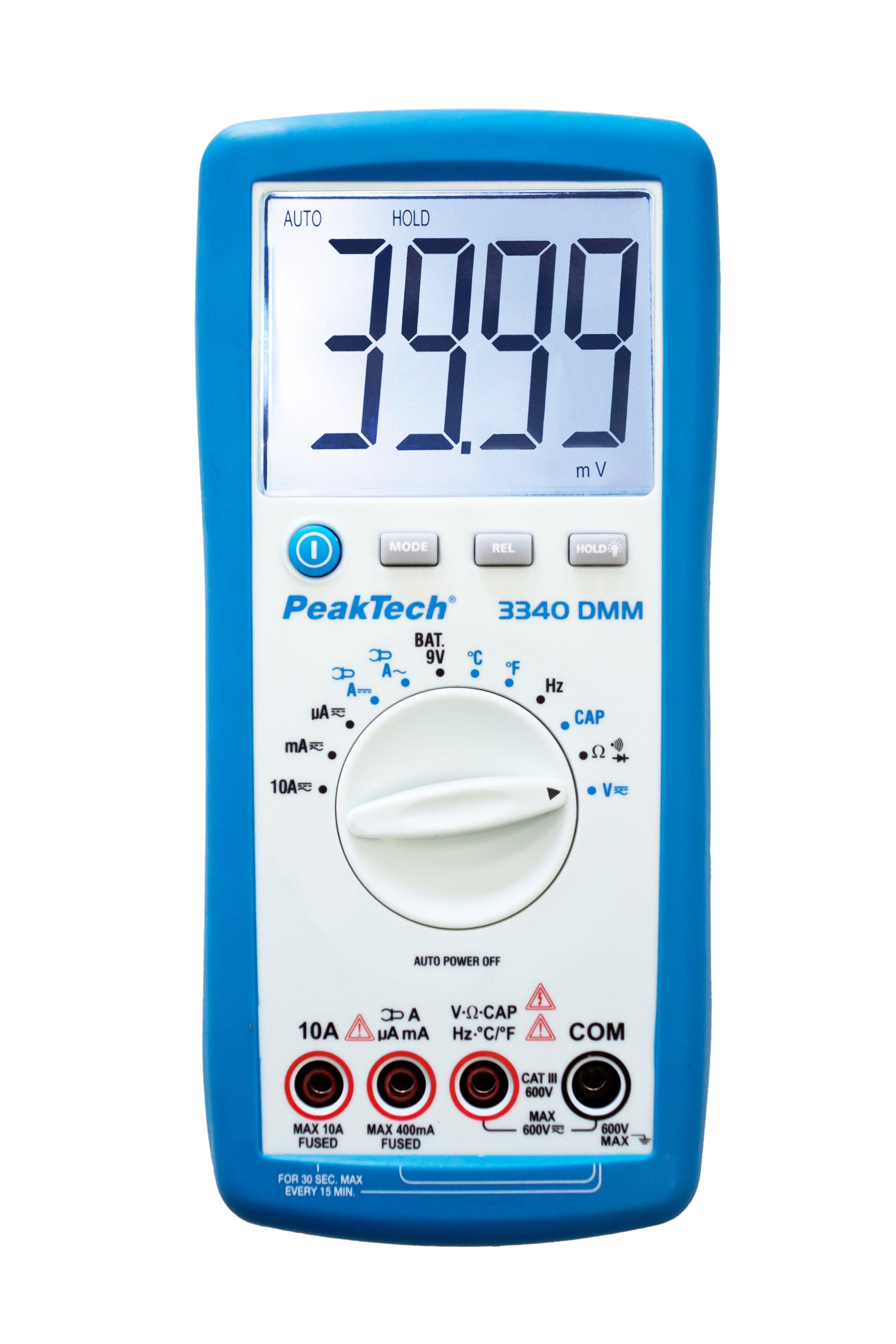 PeakTech Multimeter PeakTech 3340: Jumbo Digitalmultimeter ~ 4.000 Counts ~ 600V AC/DC