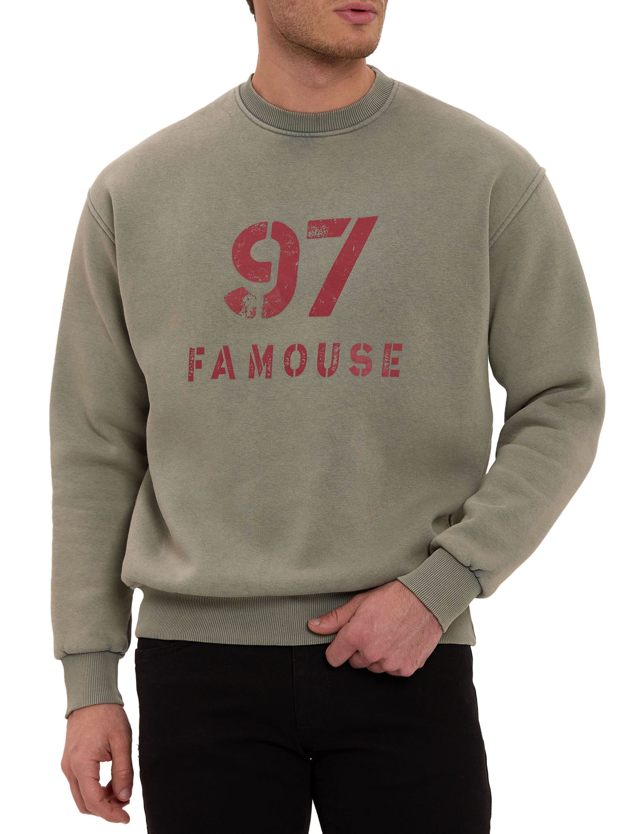 Sweatshirt by Spruce mit Print Oversized Pullover weich und bequem