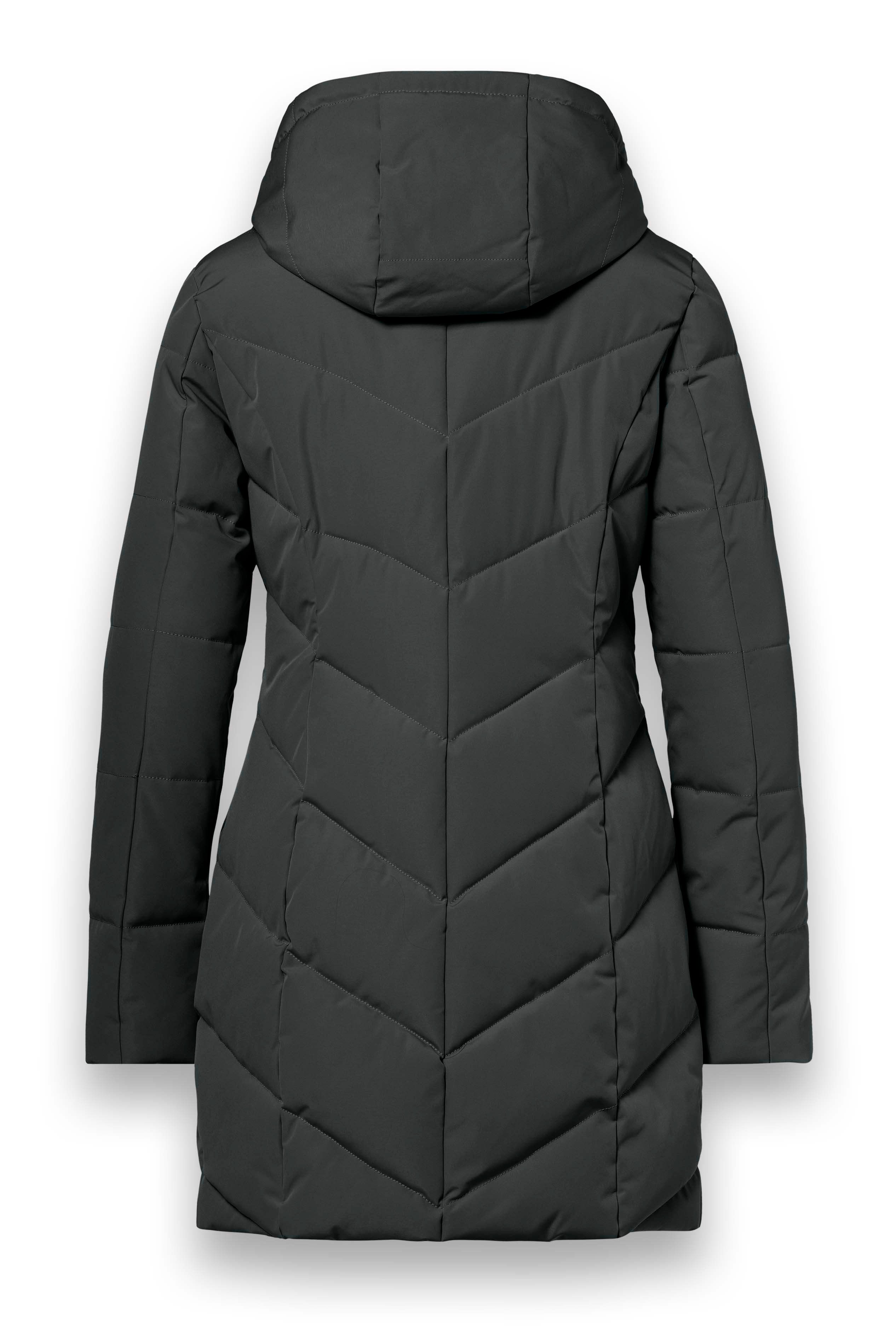 District Wintermantel Zodiac (mit Kapuze, warm, wasserabweisend) dunkelgrau günstig online kaufen