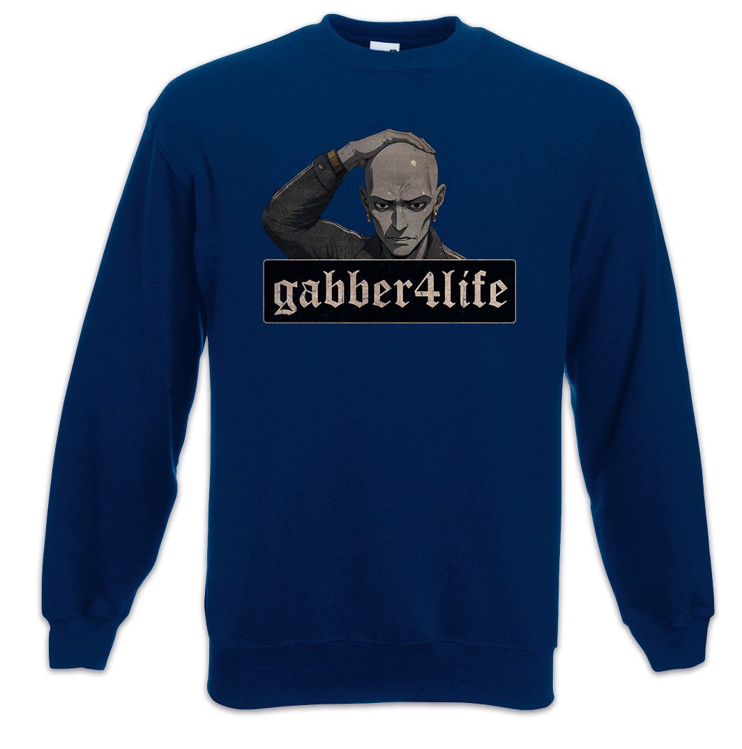 Urban Backwoods Sweatshirt Gabber 4 Life Sweatshirt Dutch Techno Acid House BPM Musik Happy (1-tlg) Hardcore Electro Rotterdam Party