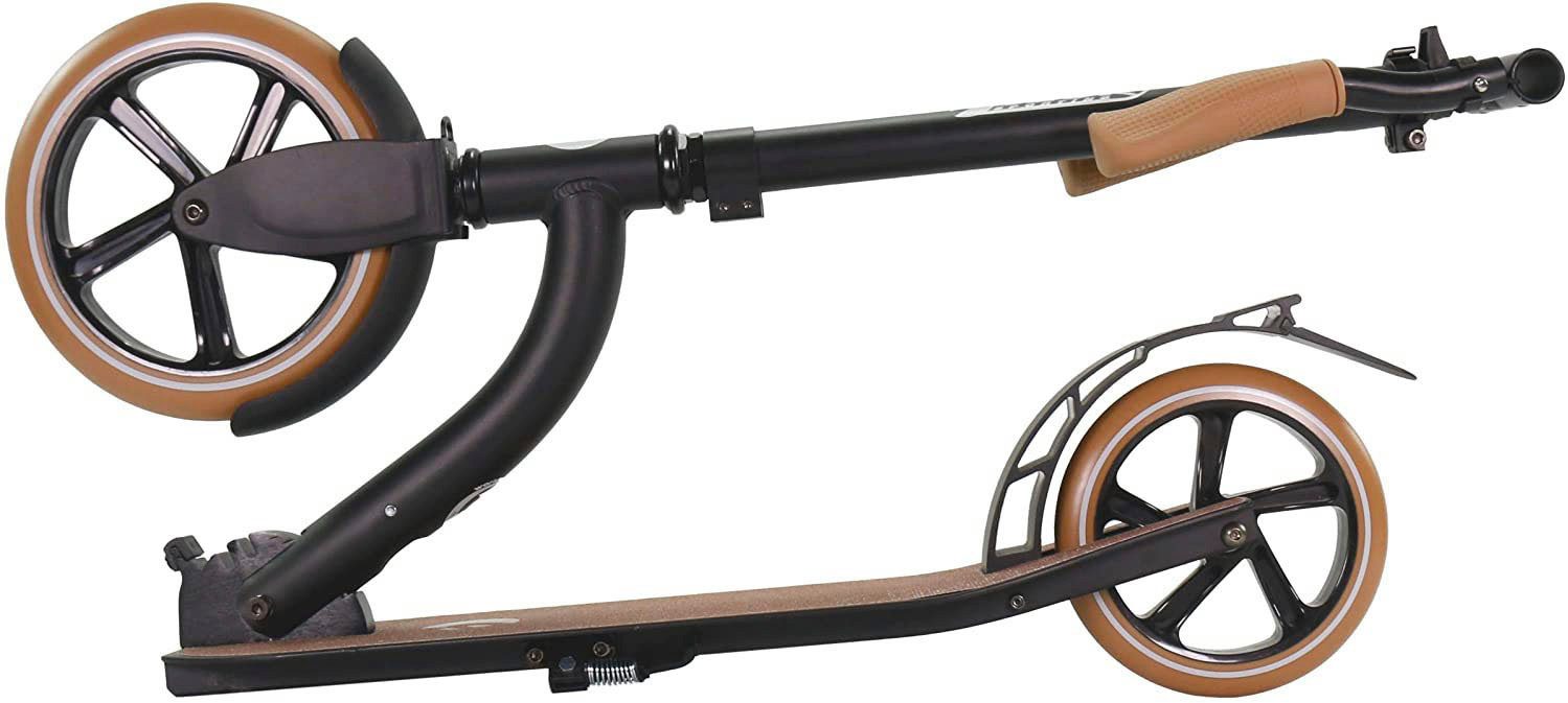 Best Sporting Cityroller Vintage-City-Scooter schwarz matt