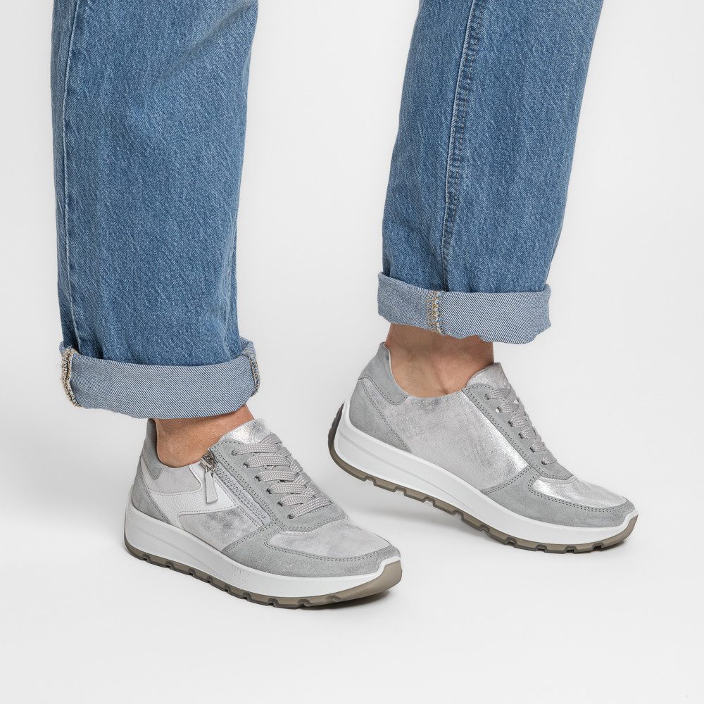 Ara NEW YORK Plateausneaker Plateau, Freizeitschuh, Halbschuh, Schnürer, Kontrastbesätze, H-Weite