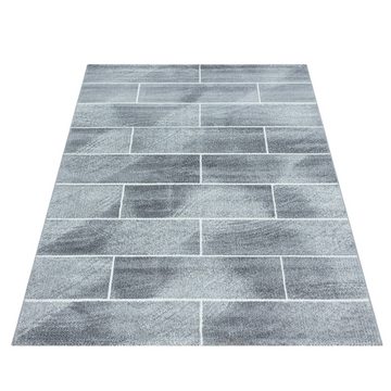 Frisé-Teppich Geometrisch Design, Carpettex, Läufer, Höhe: 10 mm, Modern Kurzflor Teppiche Geometrisch Design Teppich Teppich Wohnzimmer