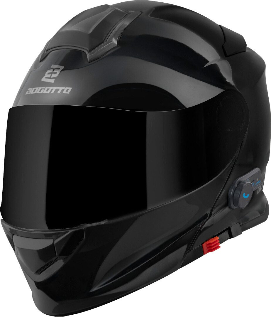 Bogotto Motorradhelm H271 BT Bluetooth Klapphelm, integriertes Kommunikationssystem,geeignet für Brillenträger,vorb