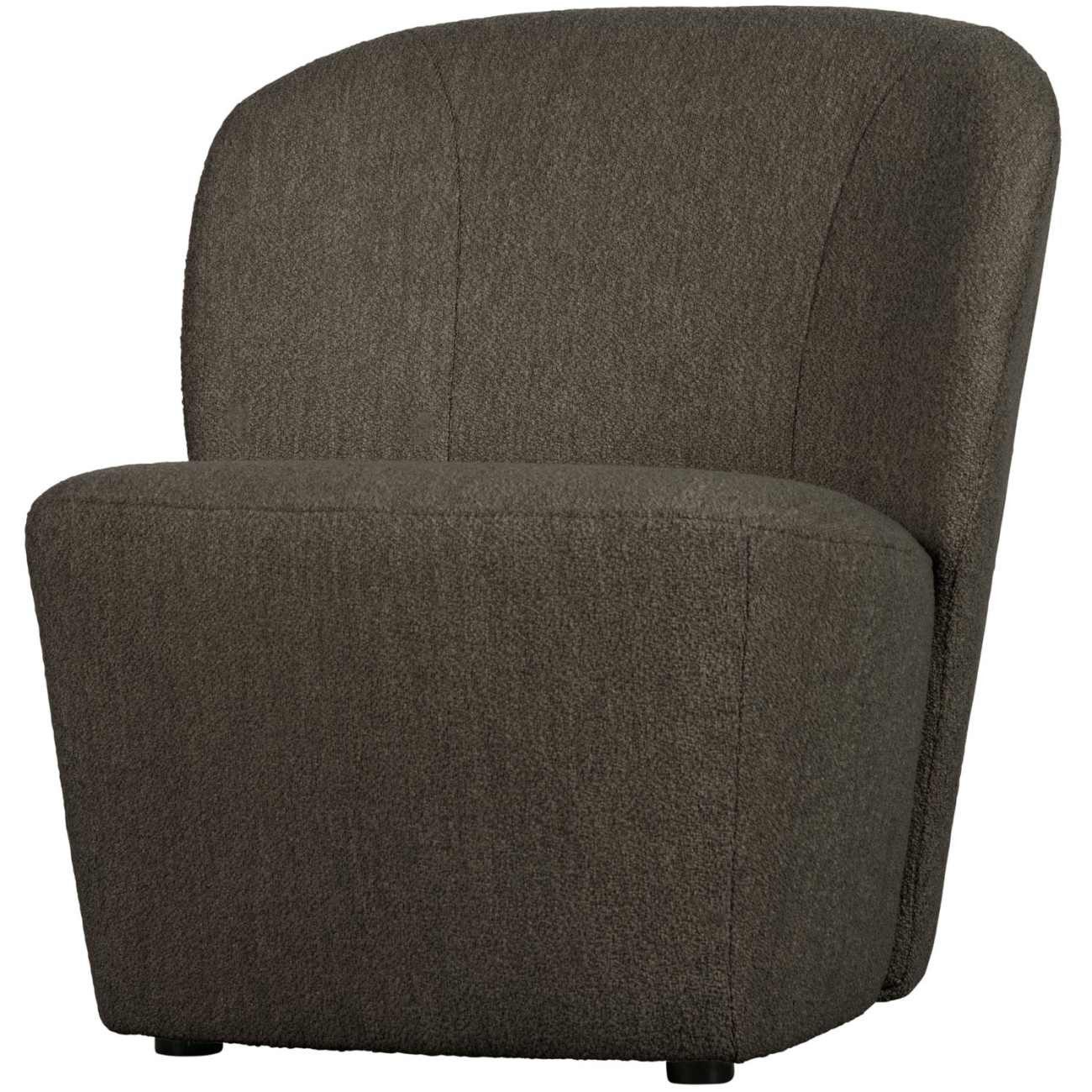vtwonen Sessel Lofty aus Boucle-Stoff, Braun günstig online kaufen