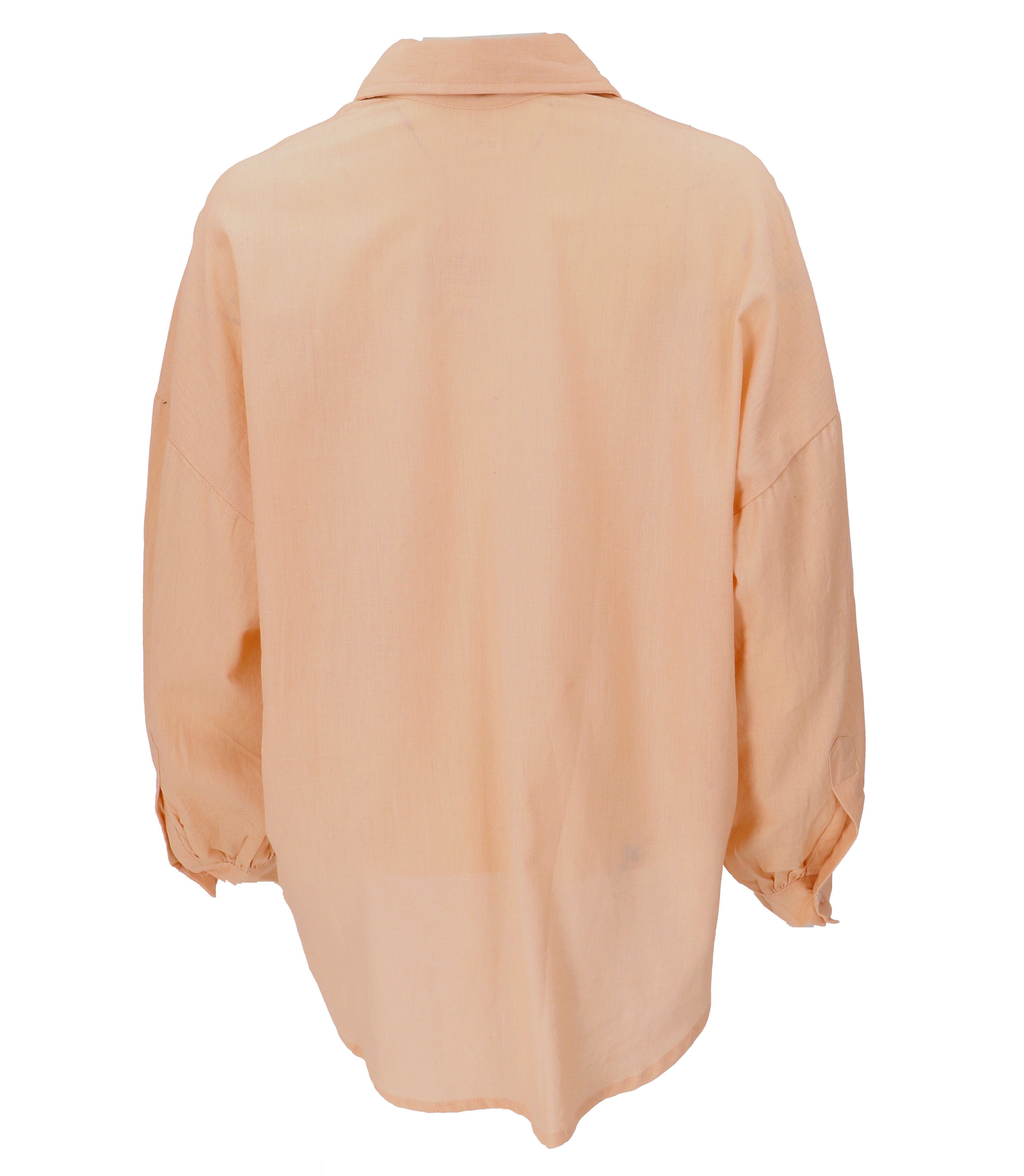 Guru-Shop Longbluse Boho Longbluse, Basic oversize Baumwoll Bluse.. alternative Bekleidung