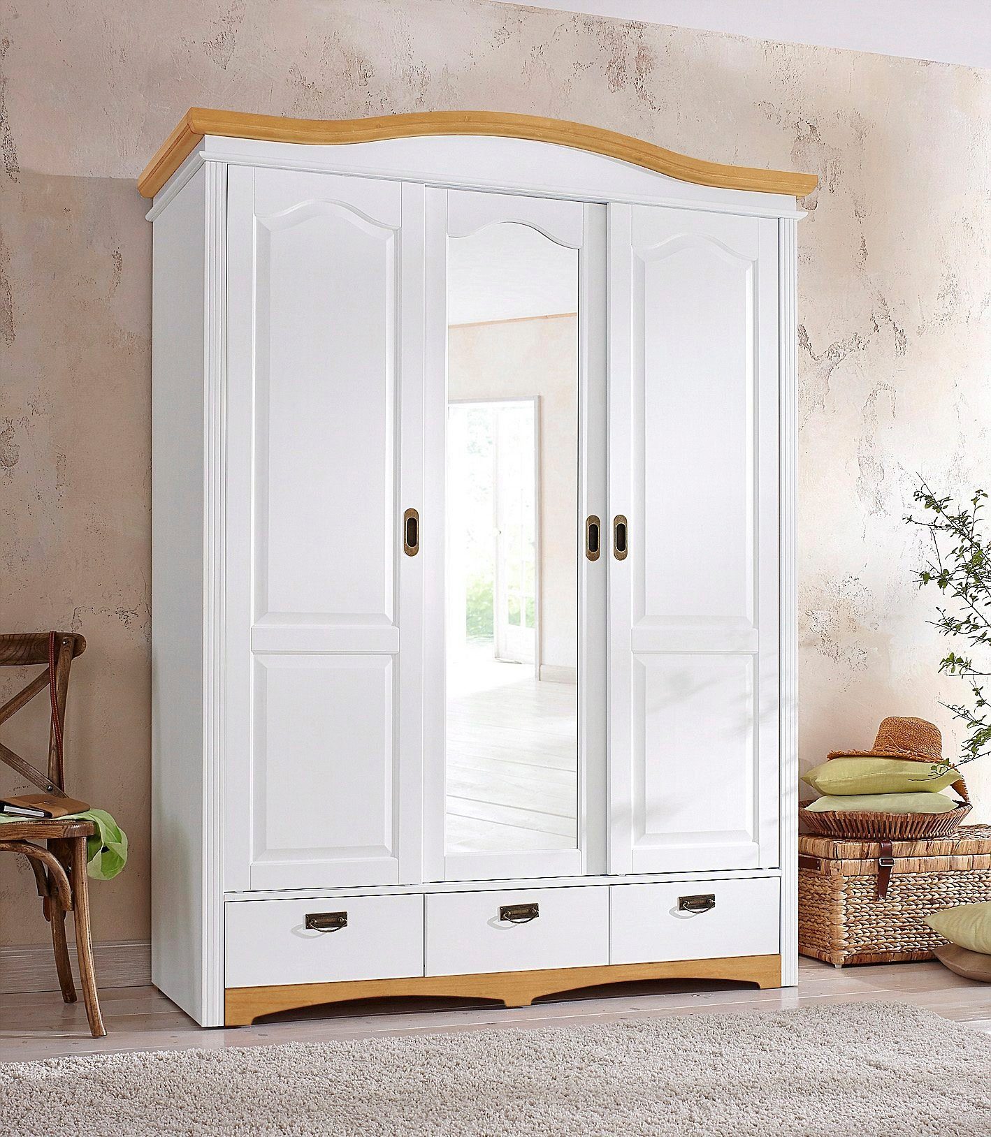 OTTO home Schiebetürenschrank Konrad, Landhausstil, rustikal, mit Schublade günstig online kaufen