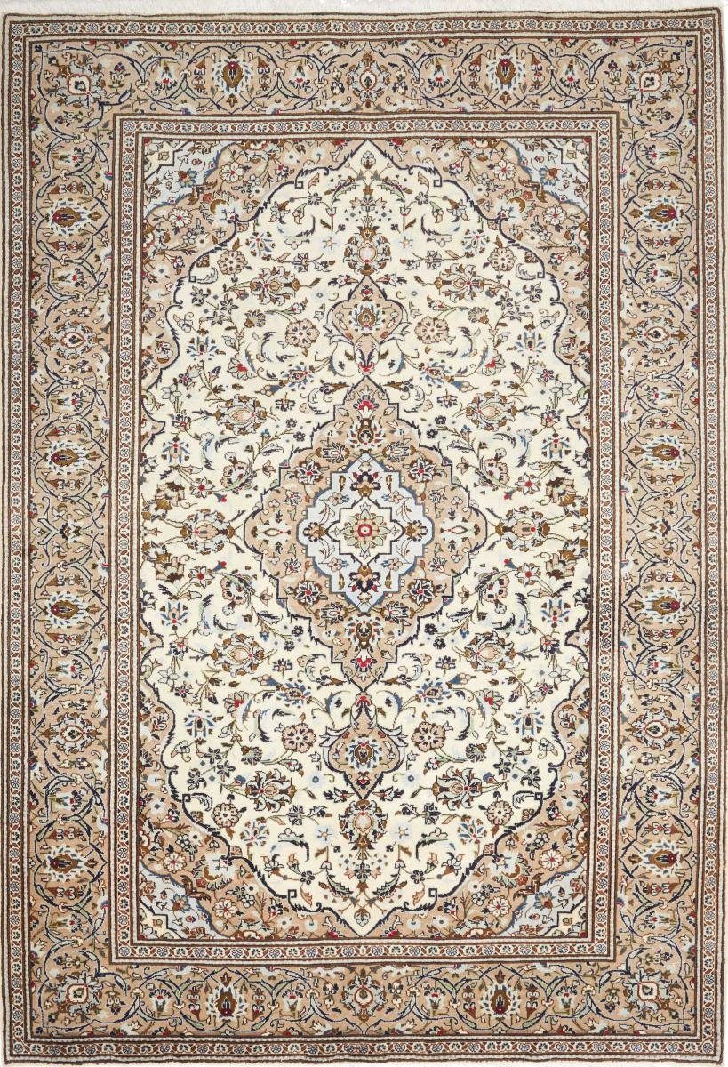 Orientteppich Keshan 199x289 Handgeknüpfter Orientteppich / Perserteppich, Nain Trading, rechteckig, Höhe: 12 mm