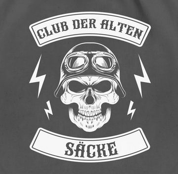 Shirtracer Turnbeutel Club der alten Säcke Totenkopf weiß, Geburtstag Herren