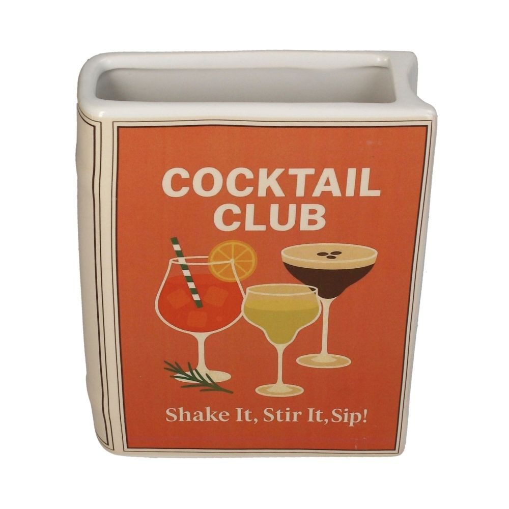 Kersten BV Dekovase Vase Buch, Dolomite - Cocktail Club (1 St)